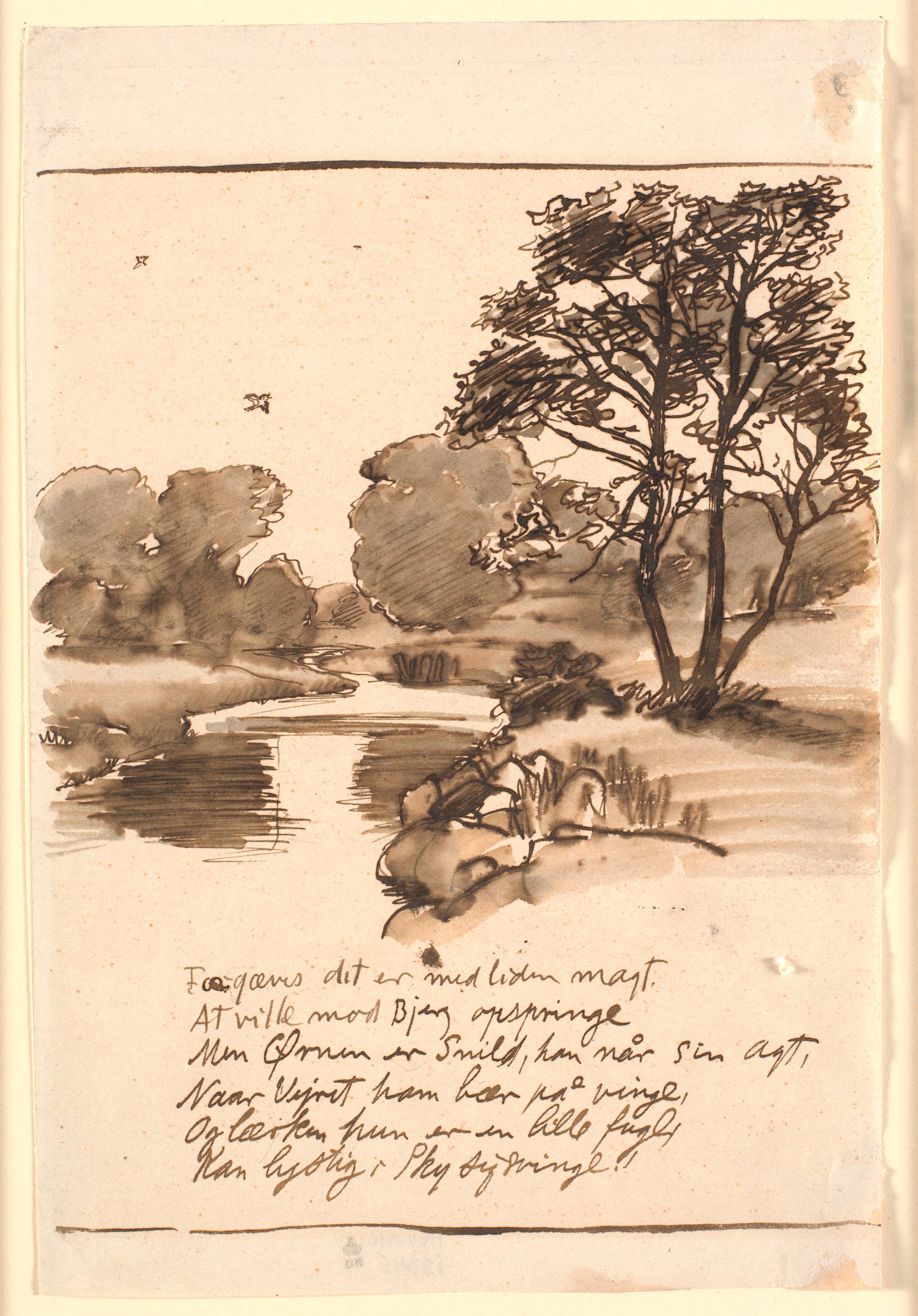 Udkast til "Aaen", Joakim Skovgaard, 1885