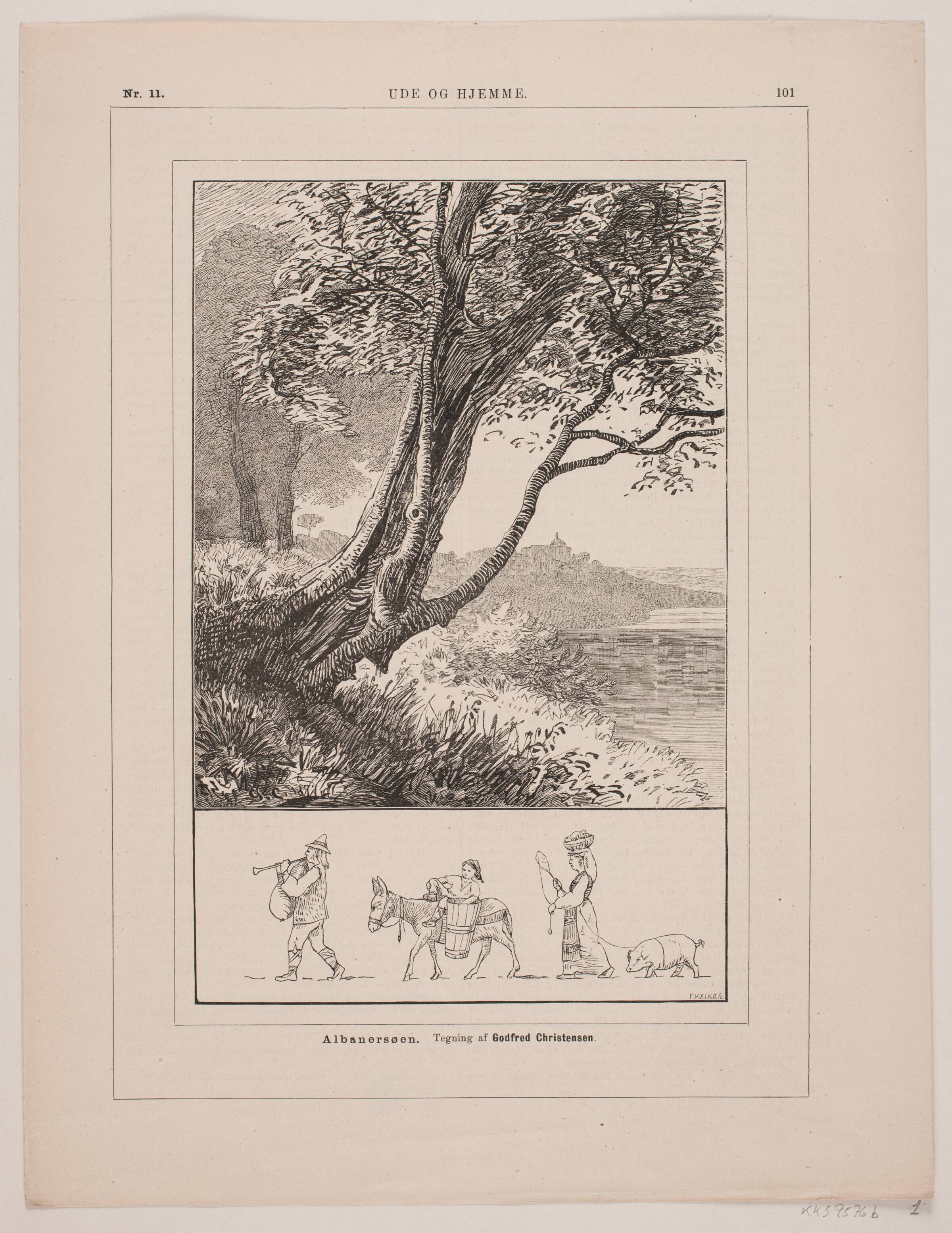 Albanersøen, Herman Gram, 1878