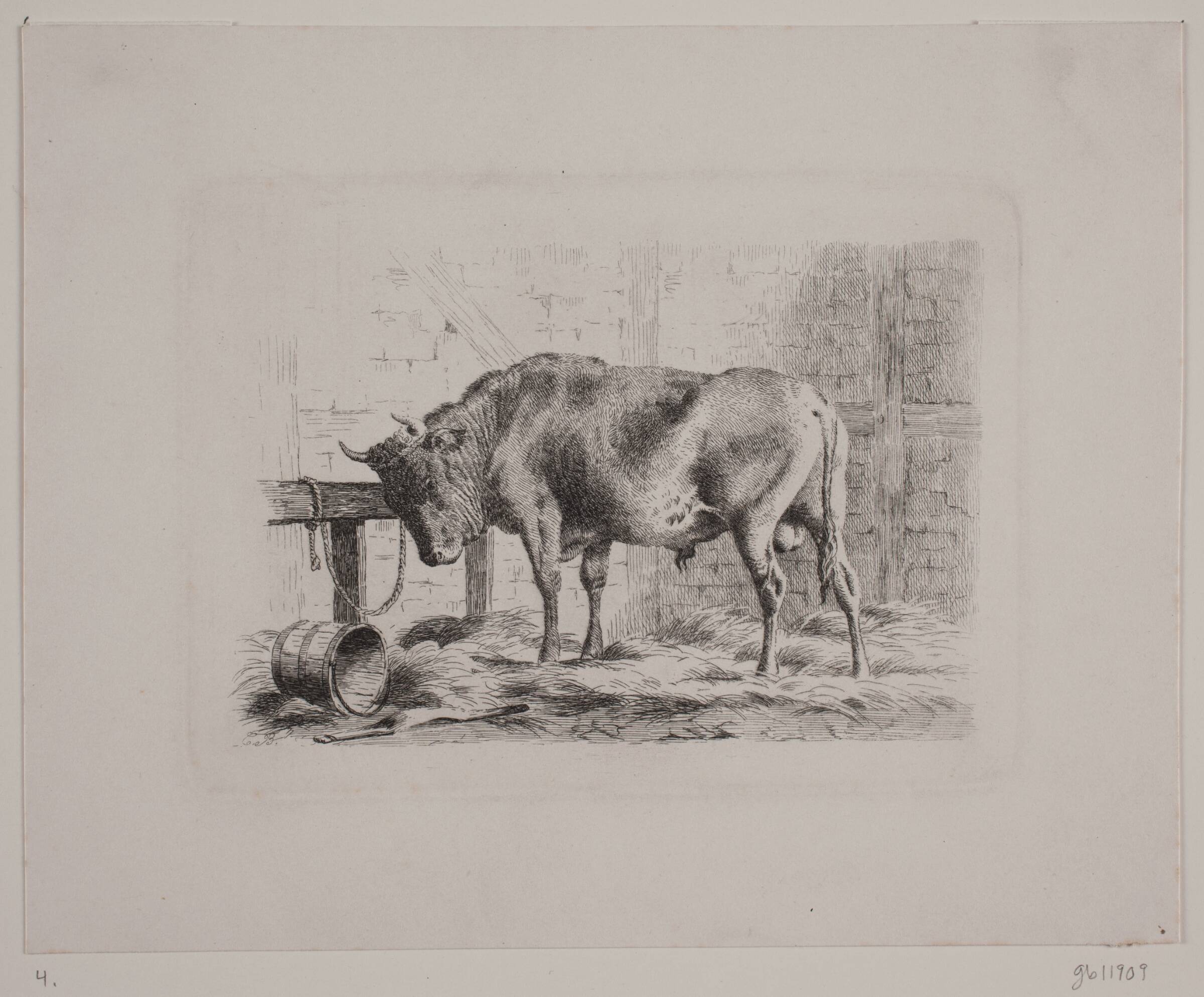 En tyr, Carl Frederik Bartsch, 1850