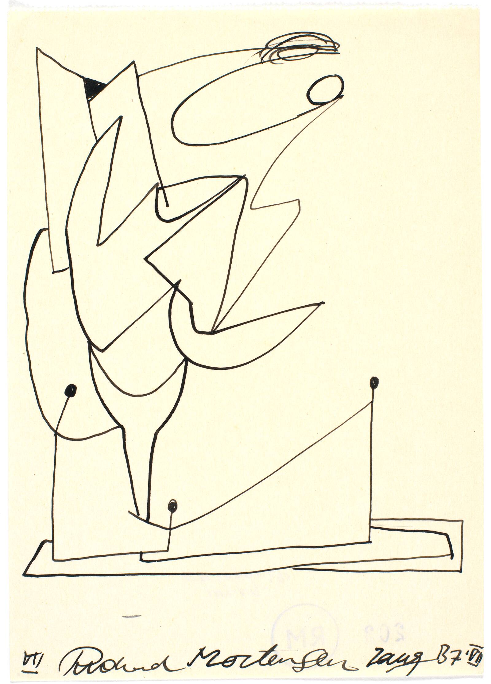 Botanisk figuration, Richard Mortensen, 1937
