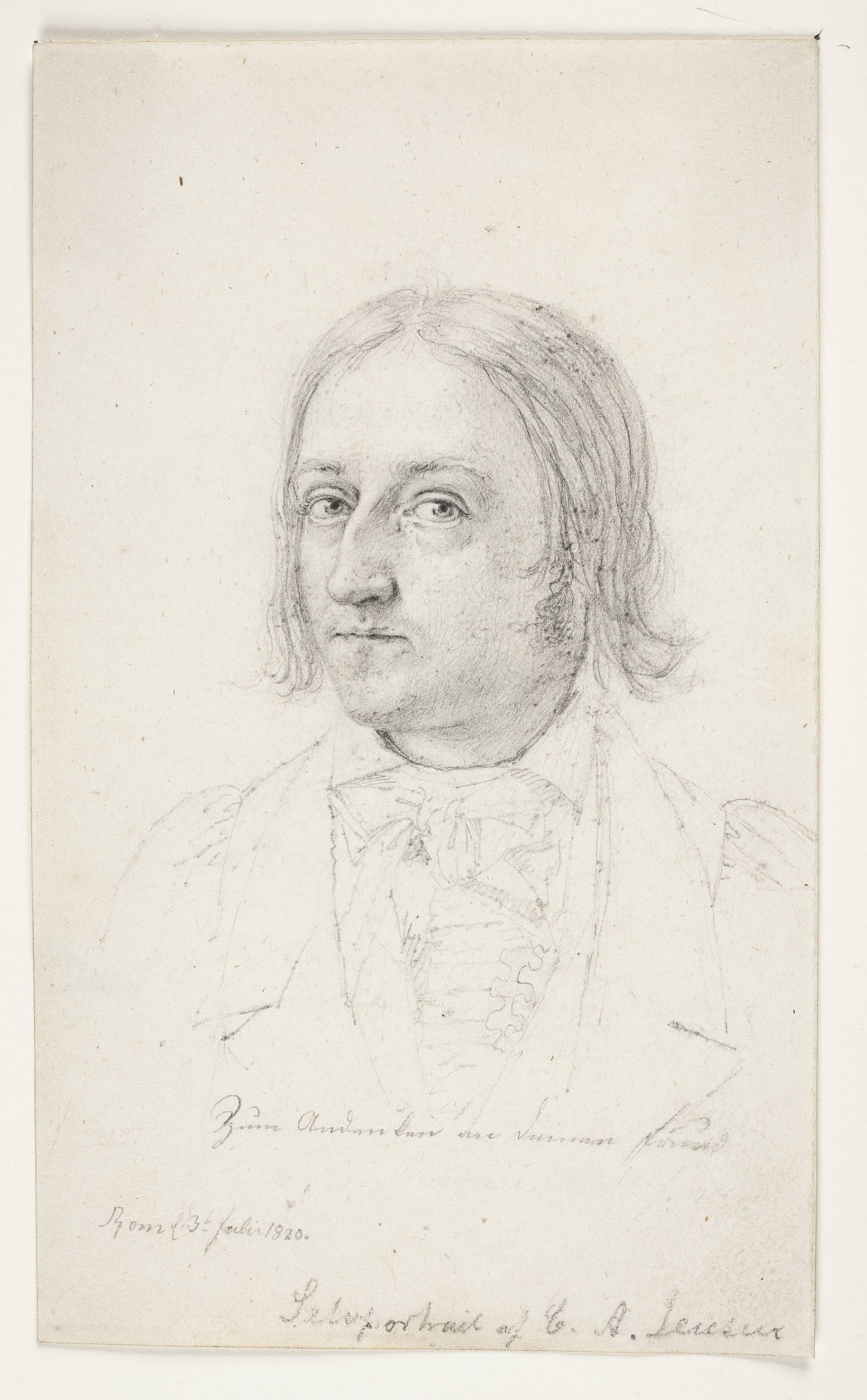 Selvportræt, C.A. Jensen, 1820