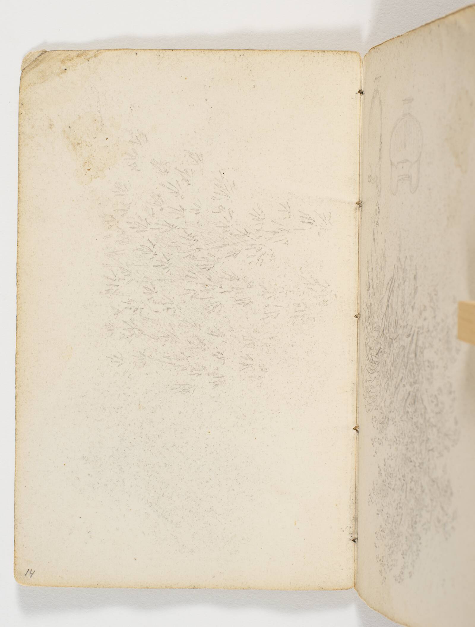 Studier af løvværk, Martinus Rørbye, 1825-1826