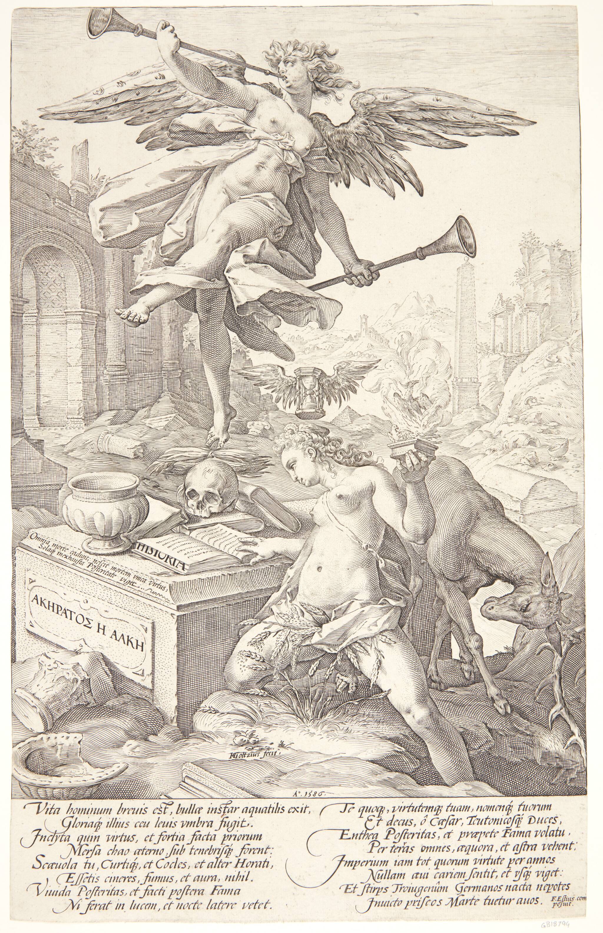 Allegori over berømmelse og historie