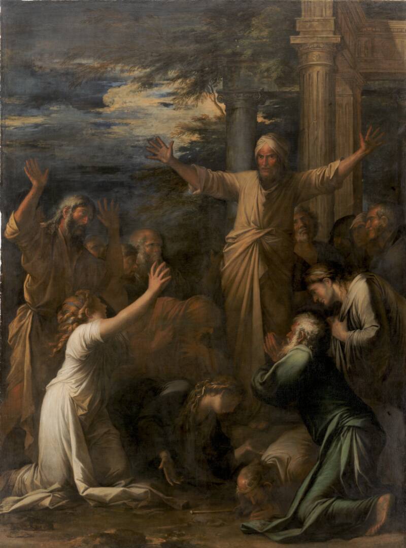 Jonah Preaching to the People of Niniveh, by Salvator Rosa, 1661