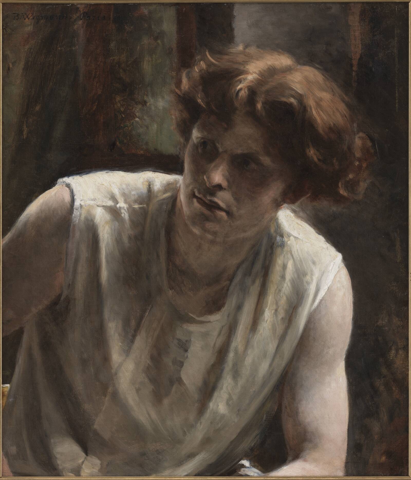 Studie af en kvindelig model, Bertha Wegmann, 1879-1882