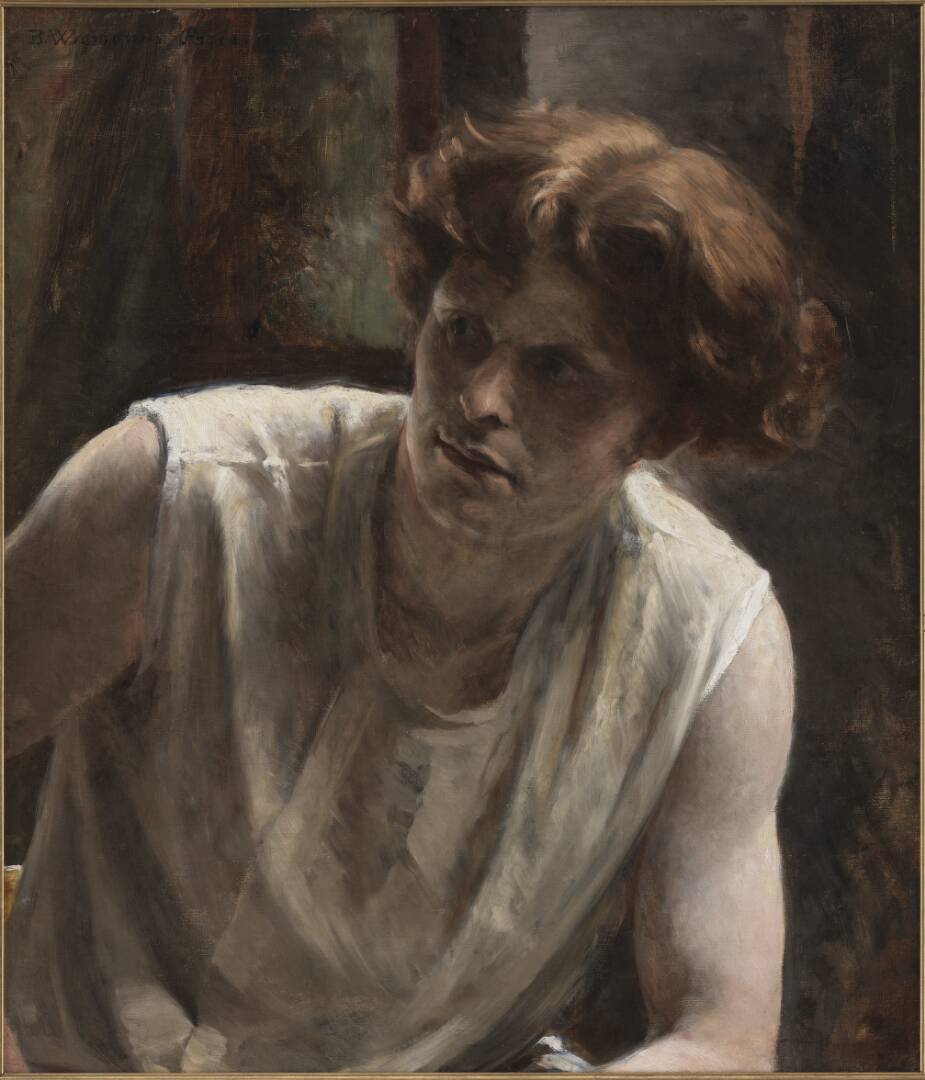 Study of a Female Model, by Bertha Wegmann, 1879-1882