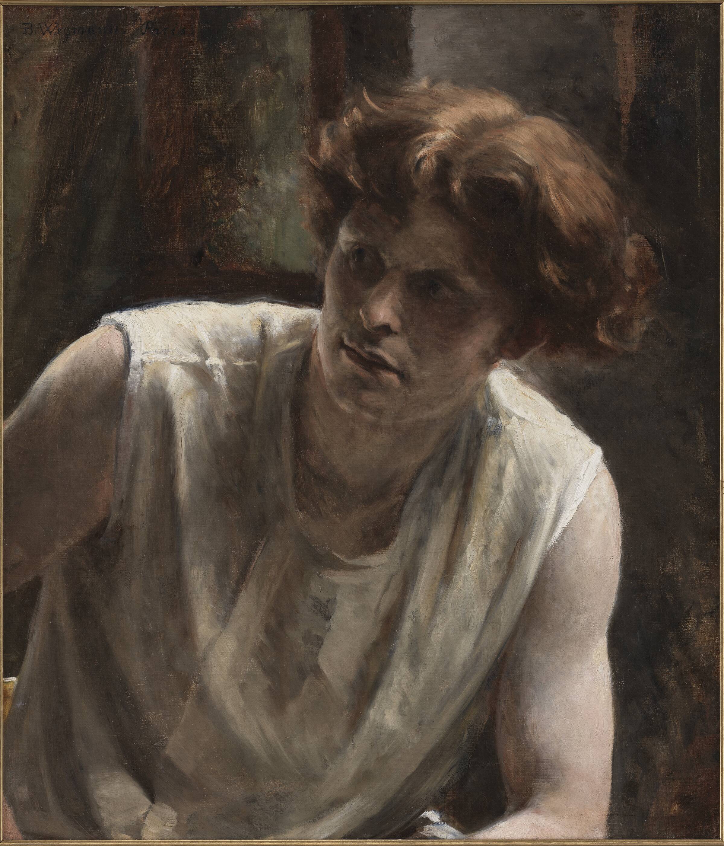 Studie af en kvindelig model, Bertha Wegmann, 1879-1882