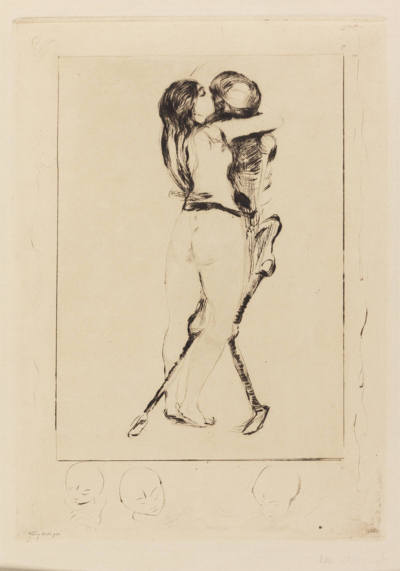 Pigen og døden, Edvard Munch, 1894