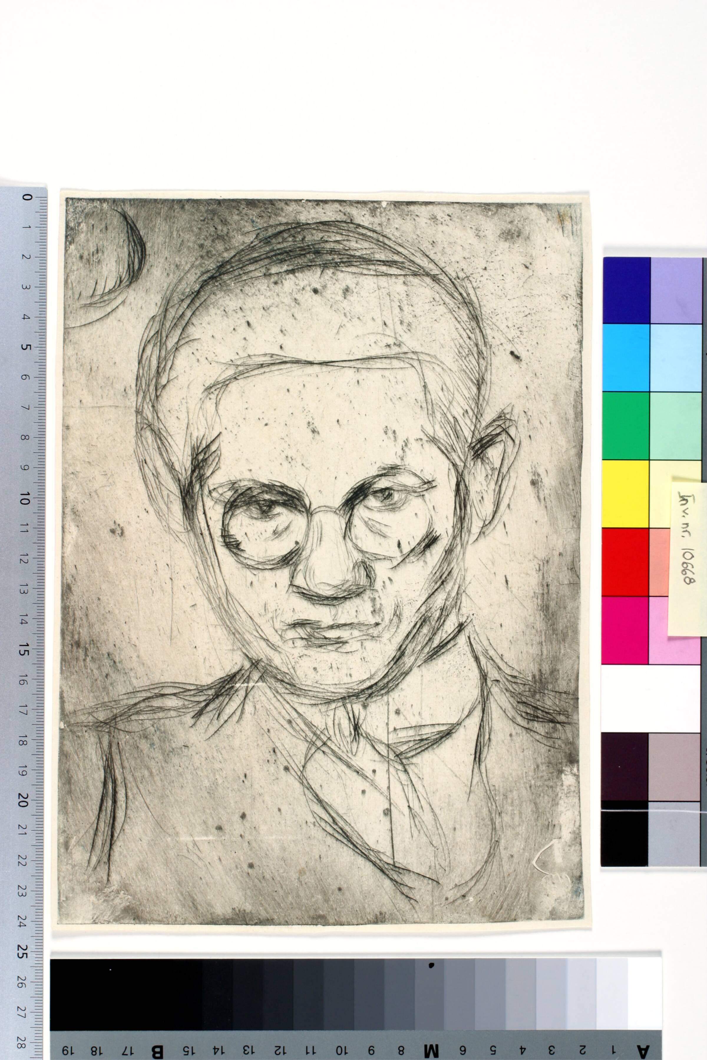 Selvportræt, Holger J. Jensen, 1927
