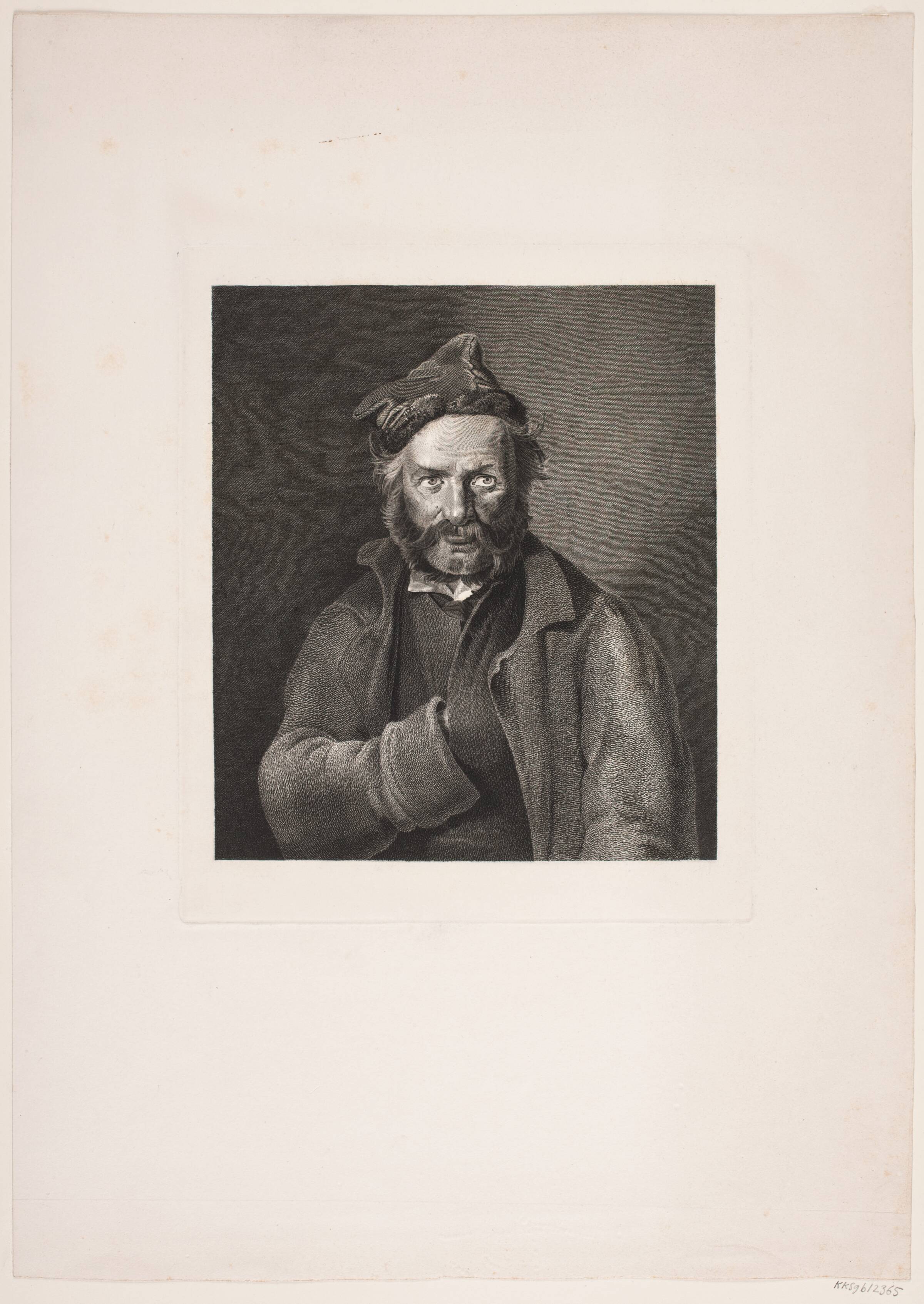 Mand med hue, Peter Christian Schøler, 1834-1866