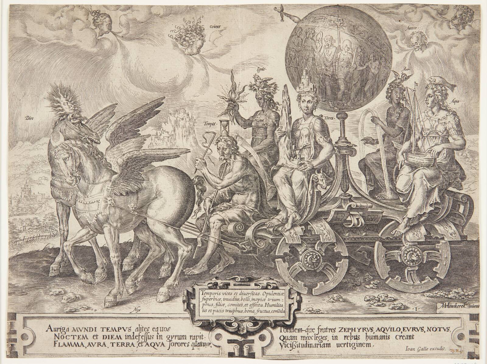 Verdens triumf, Cornelis Cort, 1564