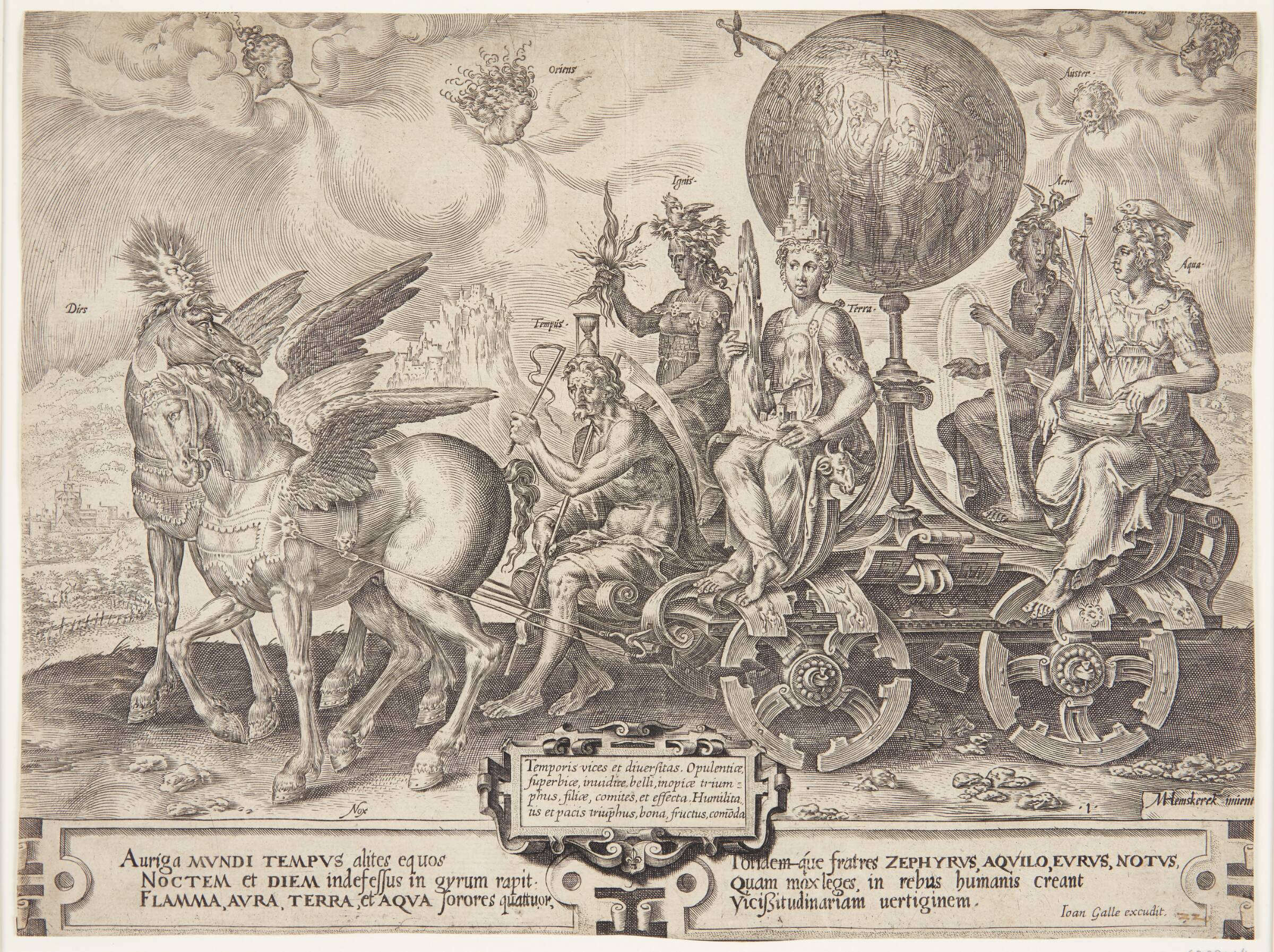 Verdens triumf, Cornelis Cort, 1564