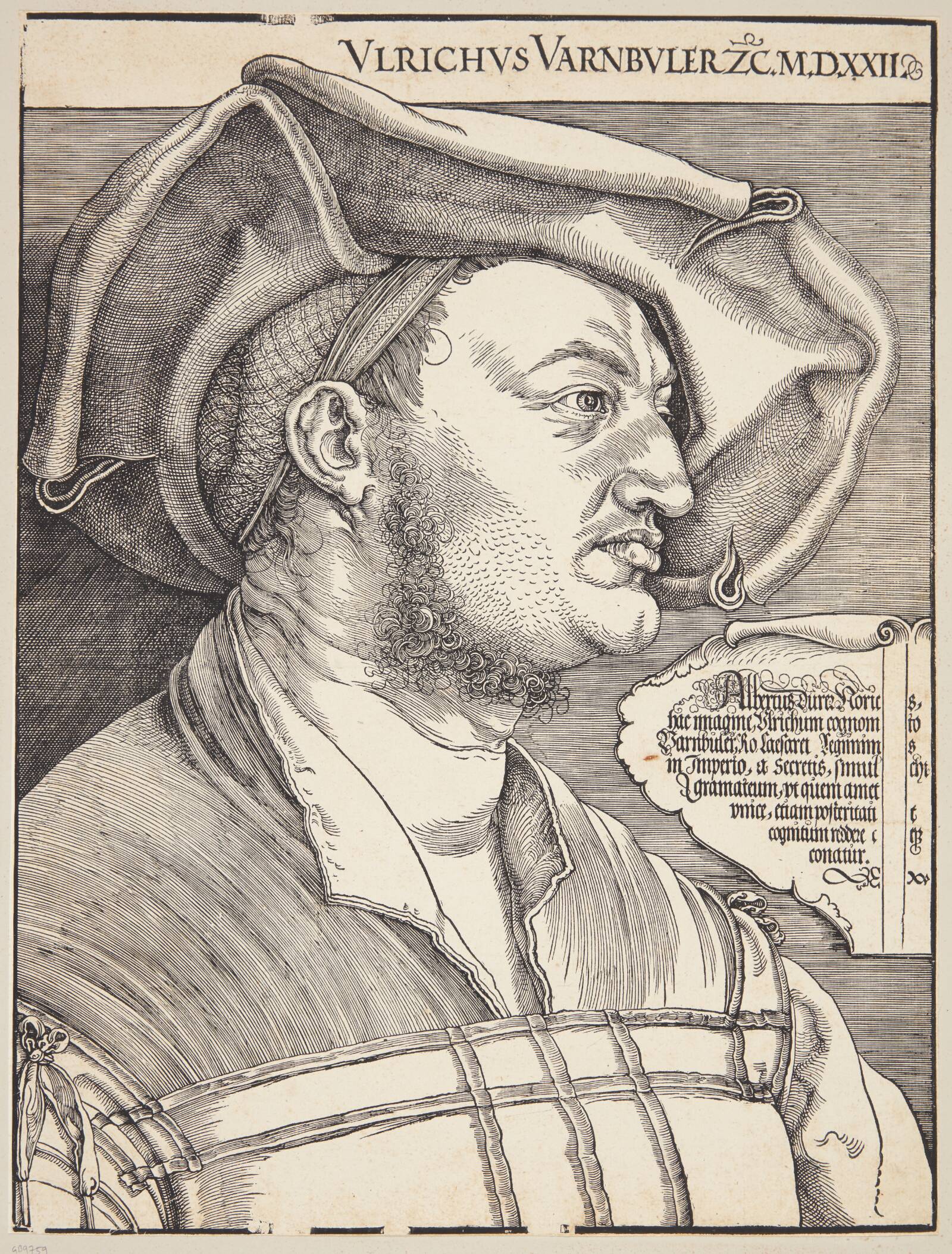 Ulrich Varnbüler, Albrecht Dürer, 1522
