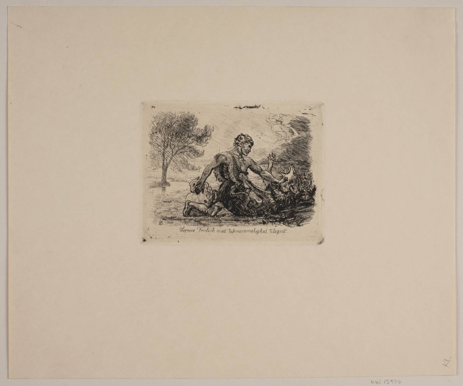 Den gode hyrde, Niels Skovgaard, 1900
