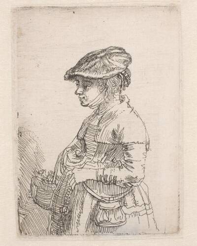 Pige med kurv