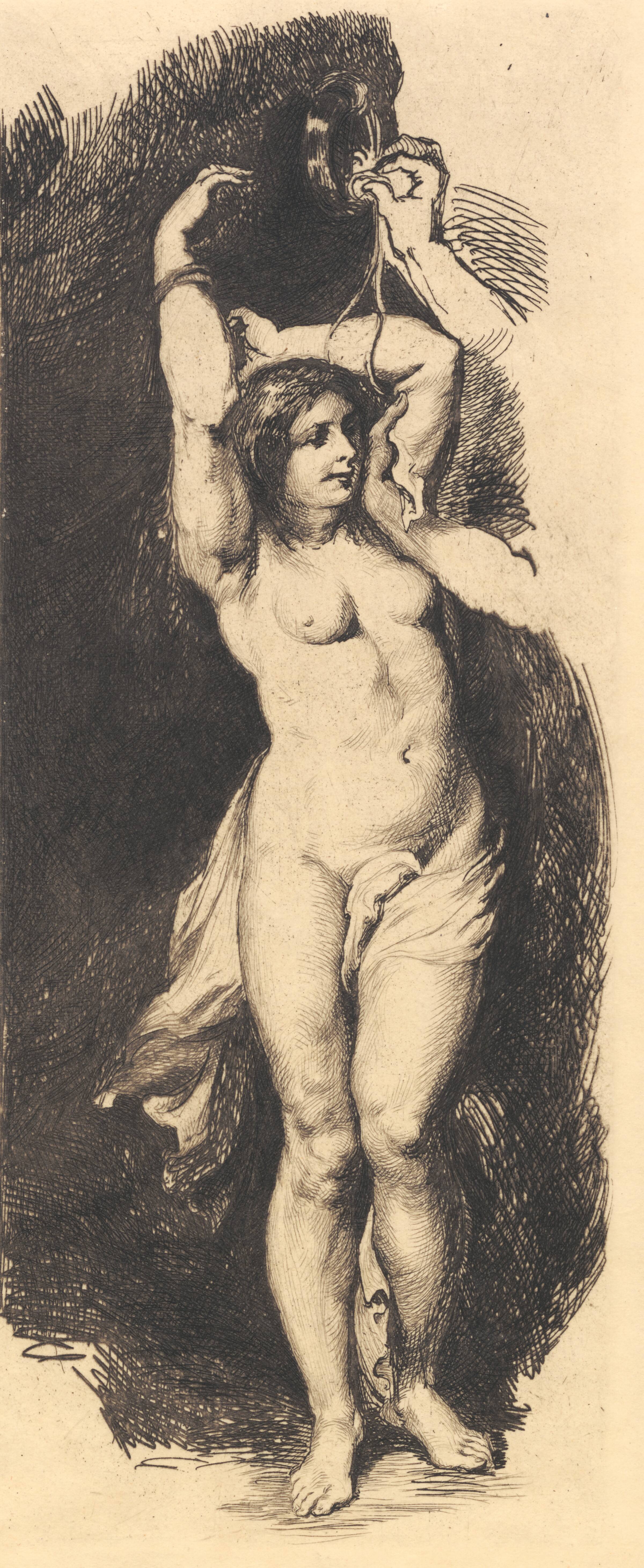 Andromeda, efter Rubens, Frans Schwartz, 1881