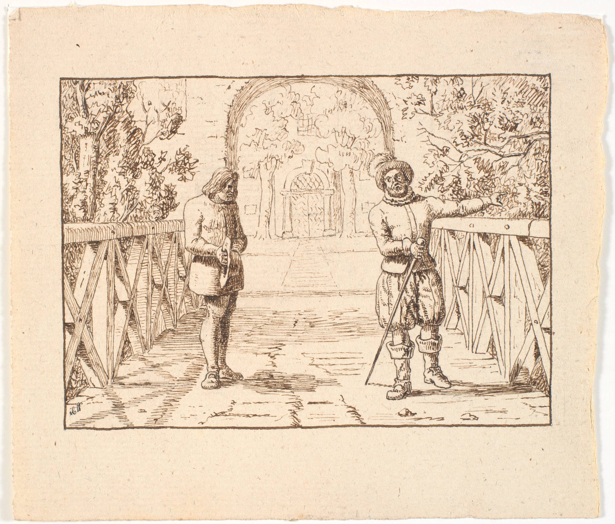 Illustration til St. St. Blicher, De tre Helligaftener, Christen Dalsgaard, 1846