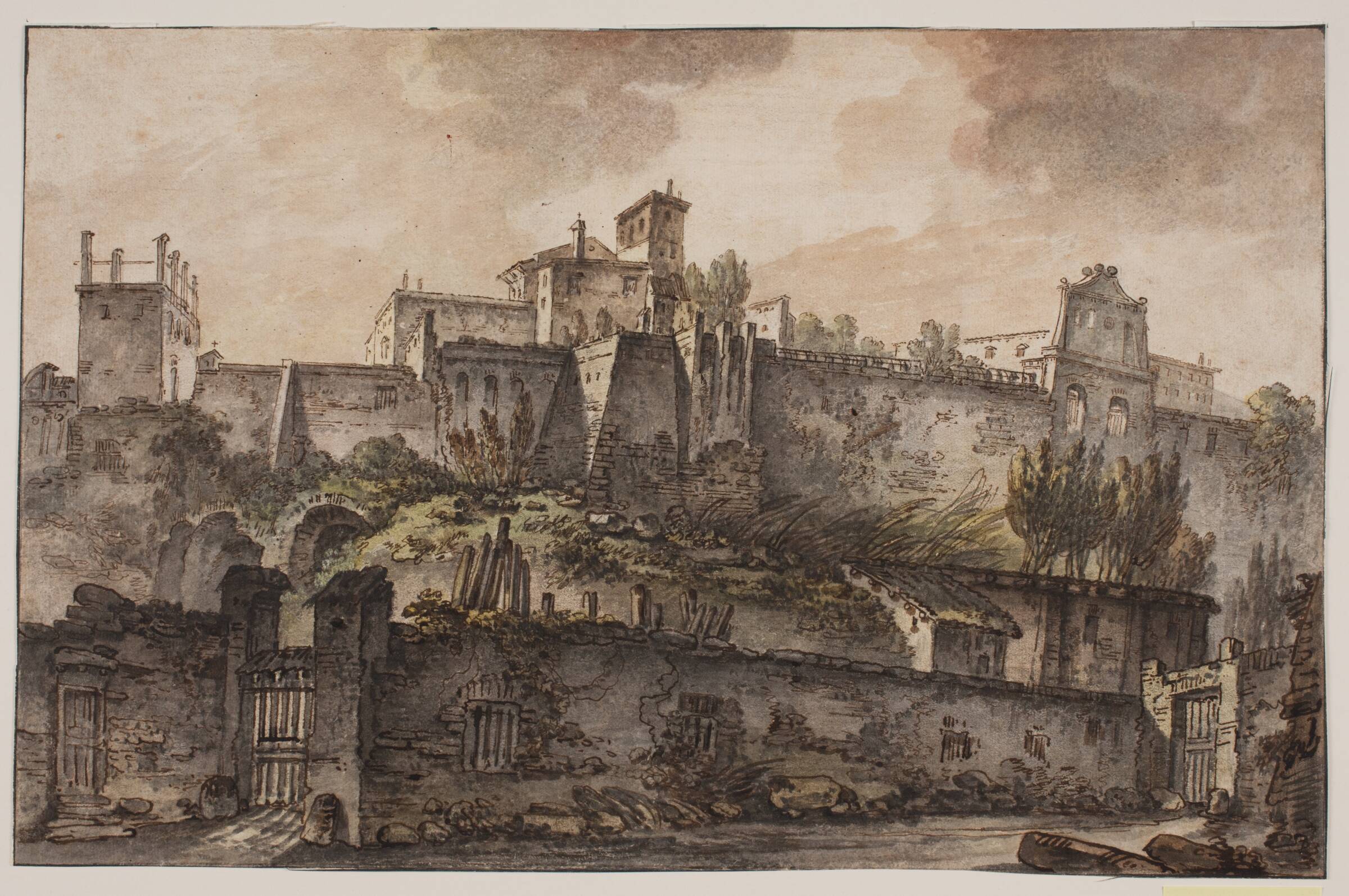 Parti fra foden af Palatin, Rom, Jens Petersen Lund, 1730-1793