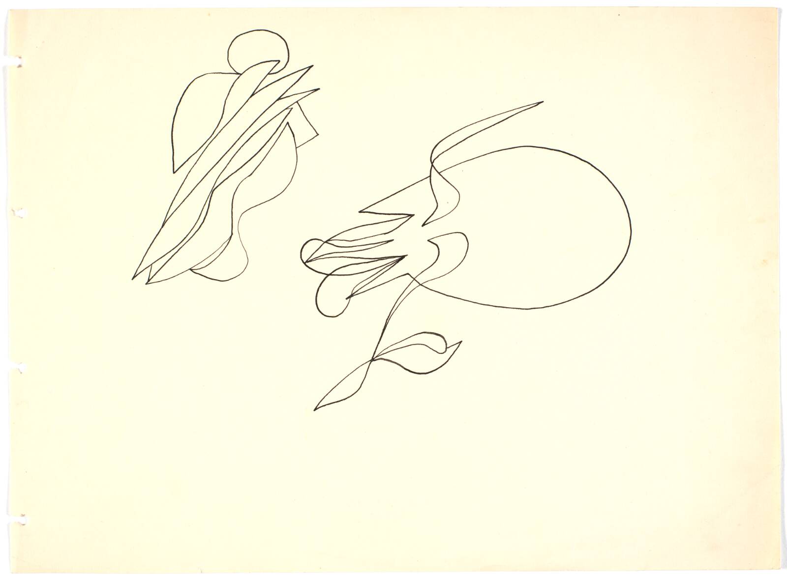 To biomorfe figurationer, Richard Mortensen, 1937-1939