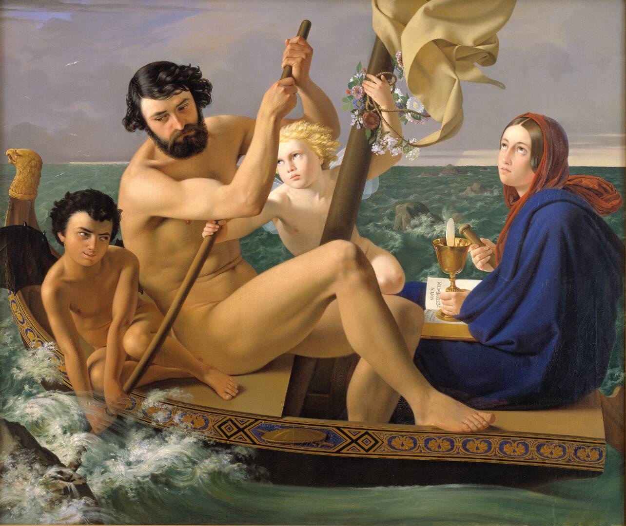 Manhood. From the series: The Four Ages of Man, by Ditlev Blunck, 1840-1845