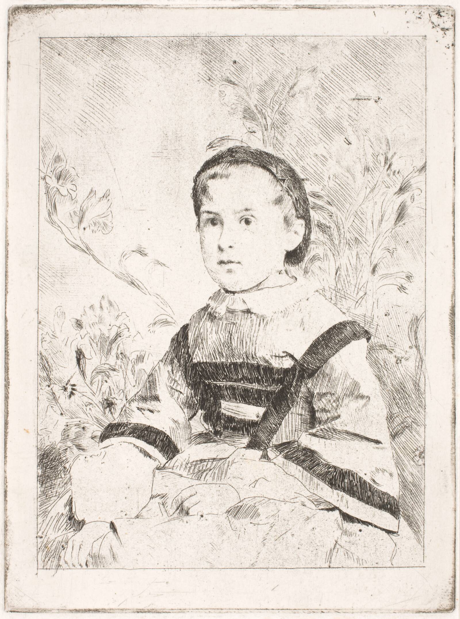 Frøken N. Wolkonska, Edgar Degas, 1860