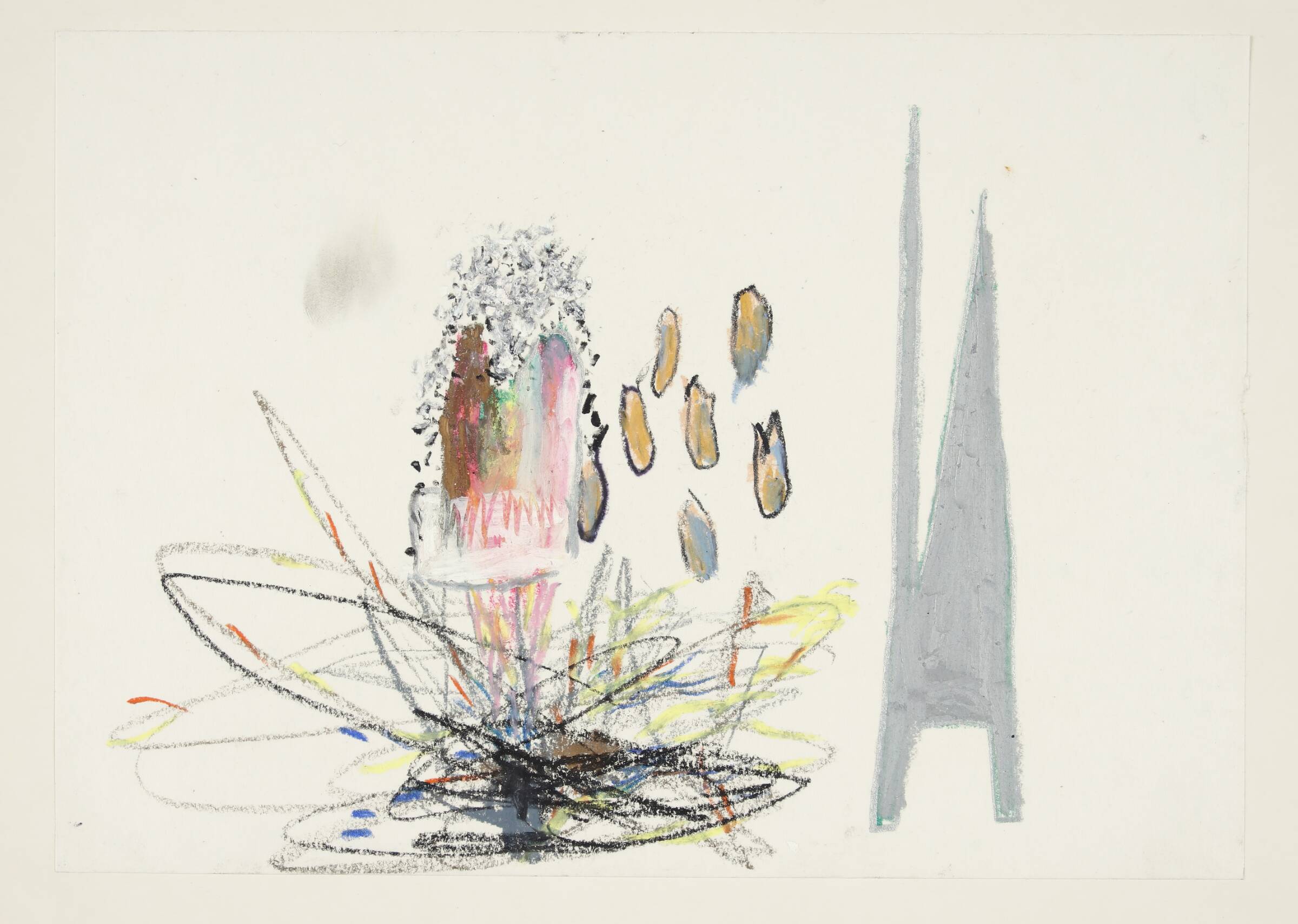 Tegning fra billedeposet "sagan med solens skärvor och månens krafter", Agneta Werner, 1987