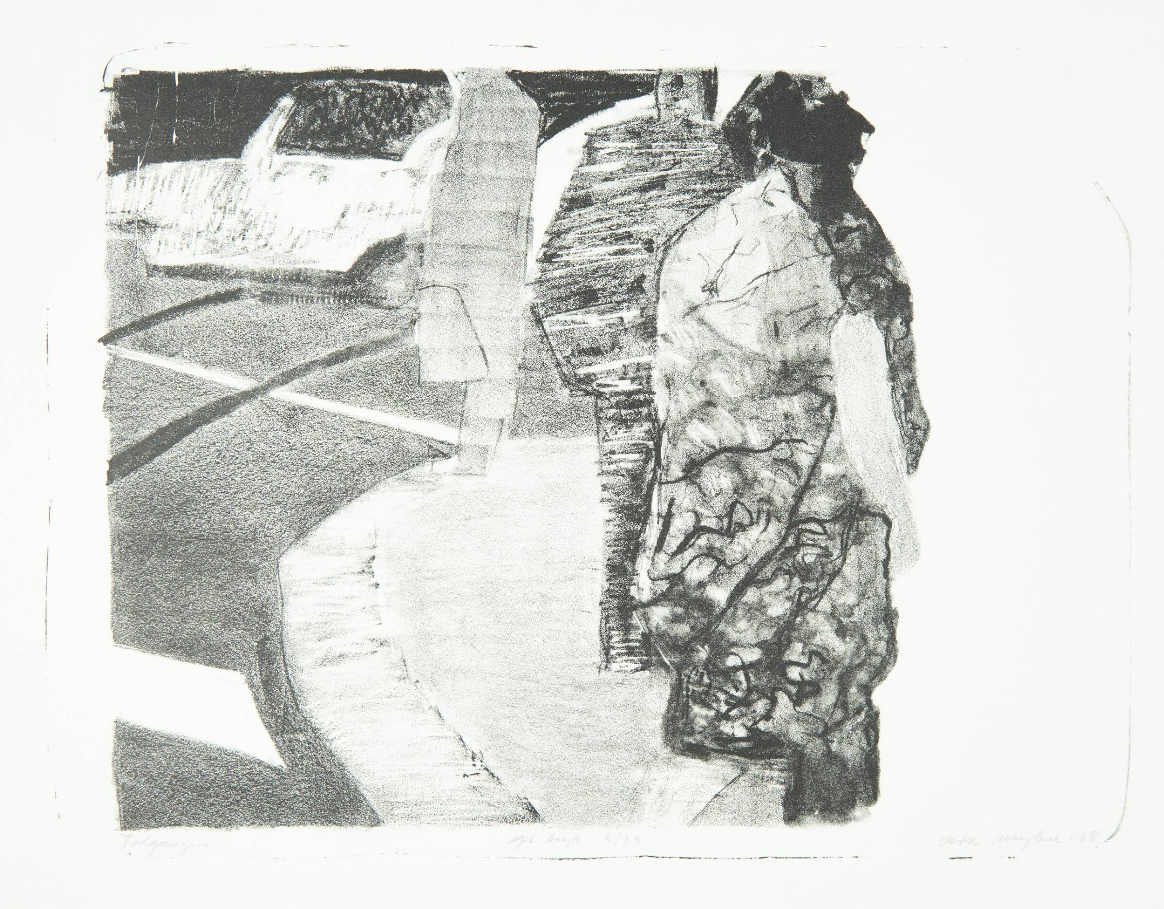 "Fodgængere", Myhre, Vera, 1968