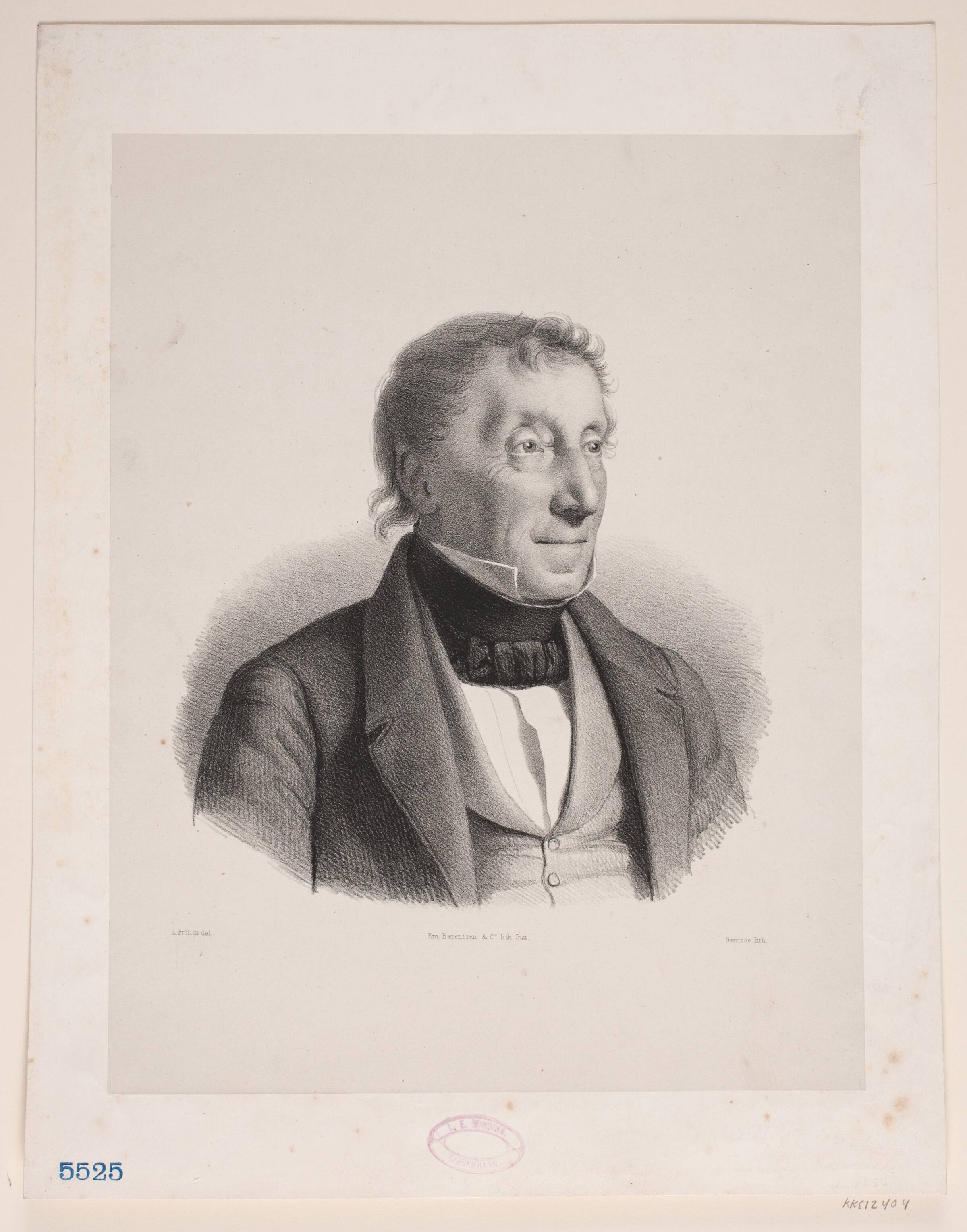 Frederik Tutein, Peter Henrik Gemzøe, 1845