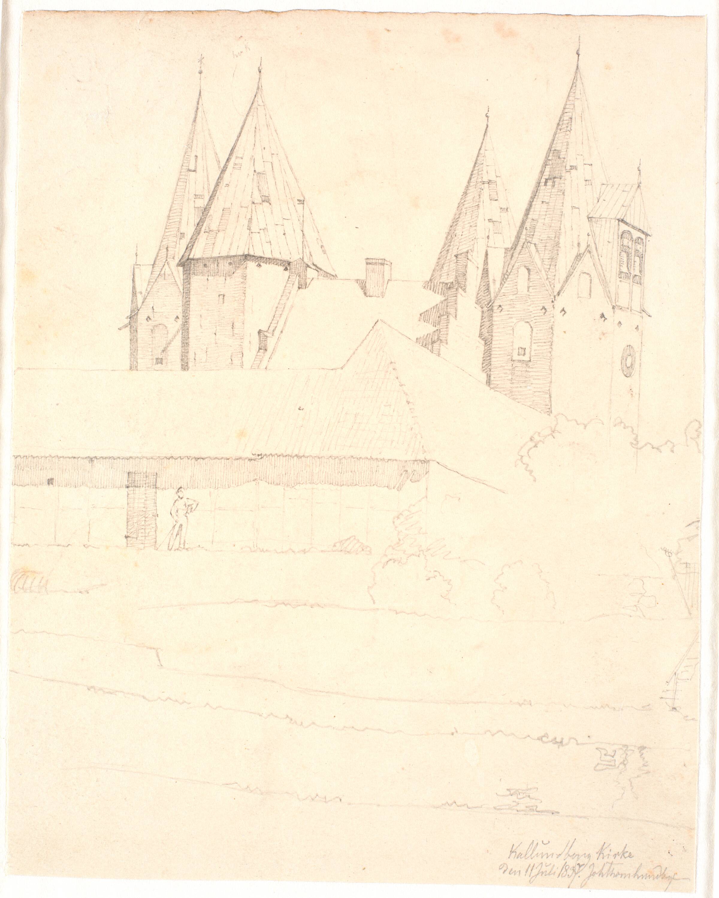 Kallundborg Kirke, Johan Thomas Lundbye, 1837