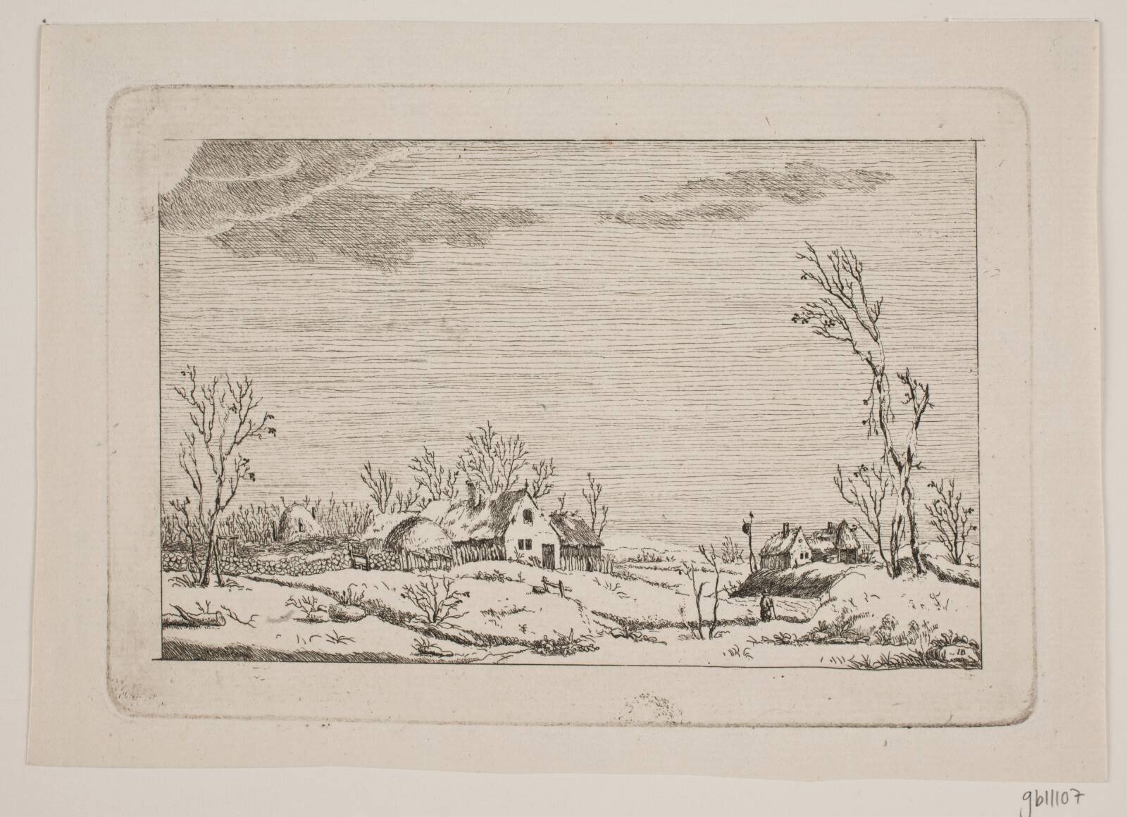 Vinterlandskab, Johan Bülow, 1777