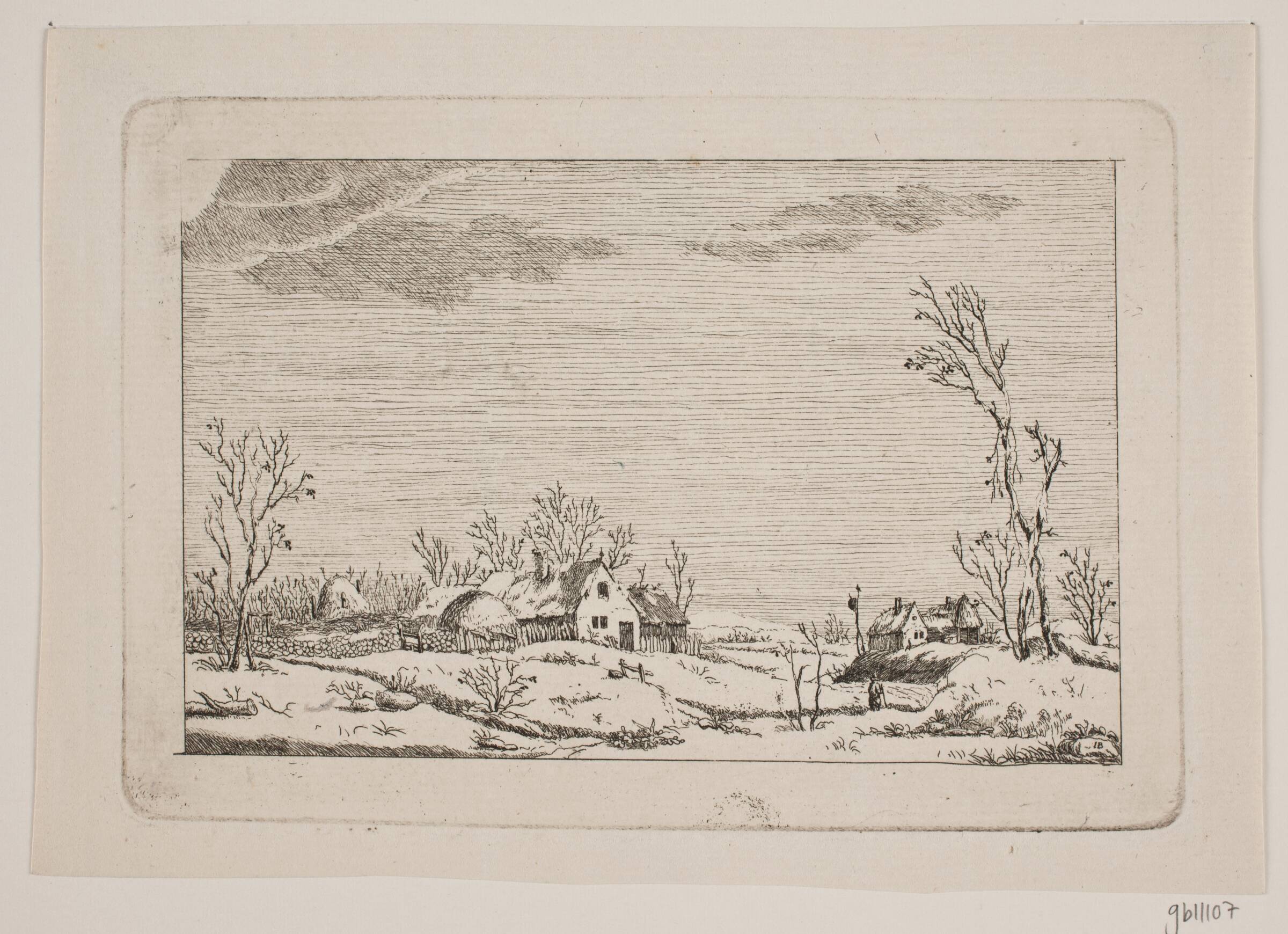 Vinterlandskab, Johan Bülow, 1777