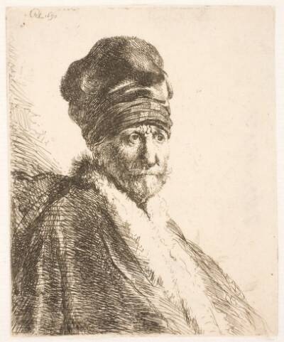 Mand med høj hue (Rembrandts fader?)