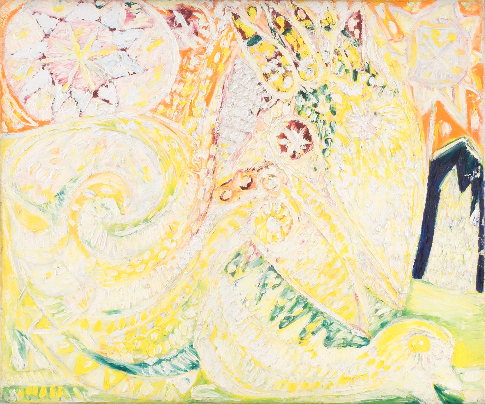 Gule fugle og træ, Carl-Henning Pedersen, 1949