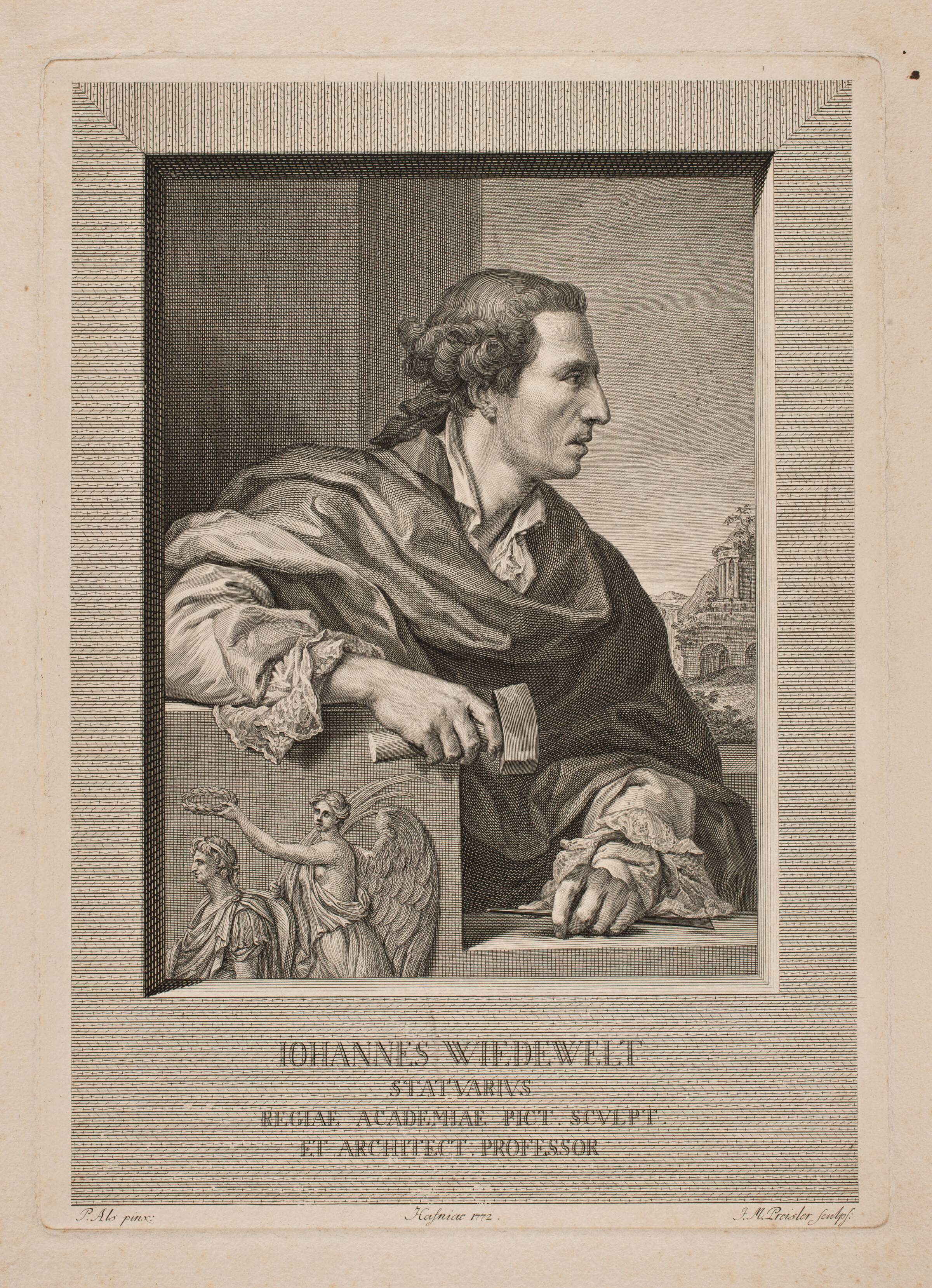 Johannes Wiedewelt, J.M. Preisler, 1772