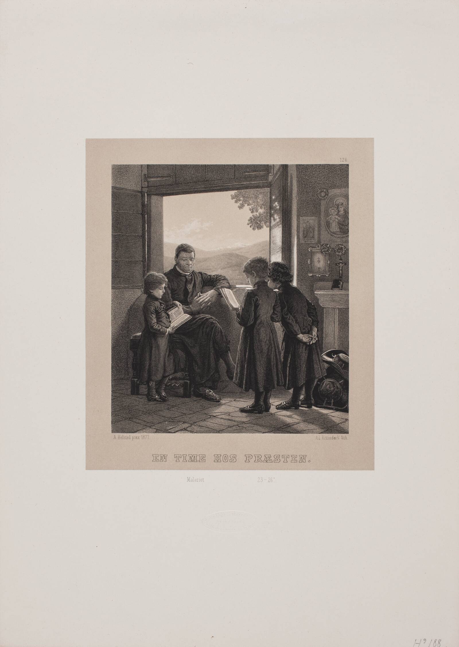 En time hos præsten, Adolph Kittendorff, 1880-1889
