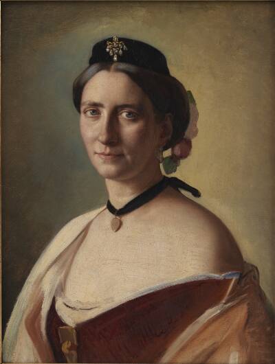 Kunstnerens hustru, fru Alma Bloch, f. Trepka