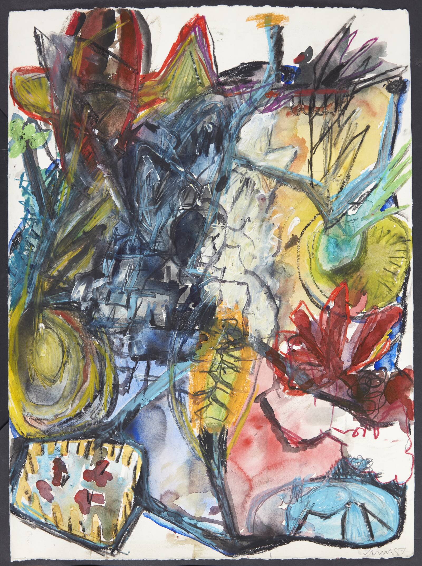 Skulpturskitse (?), Karin Westerlund, 1987