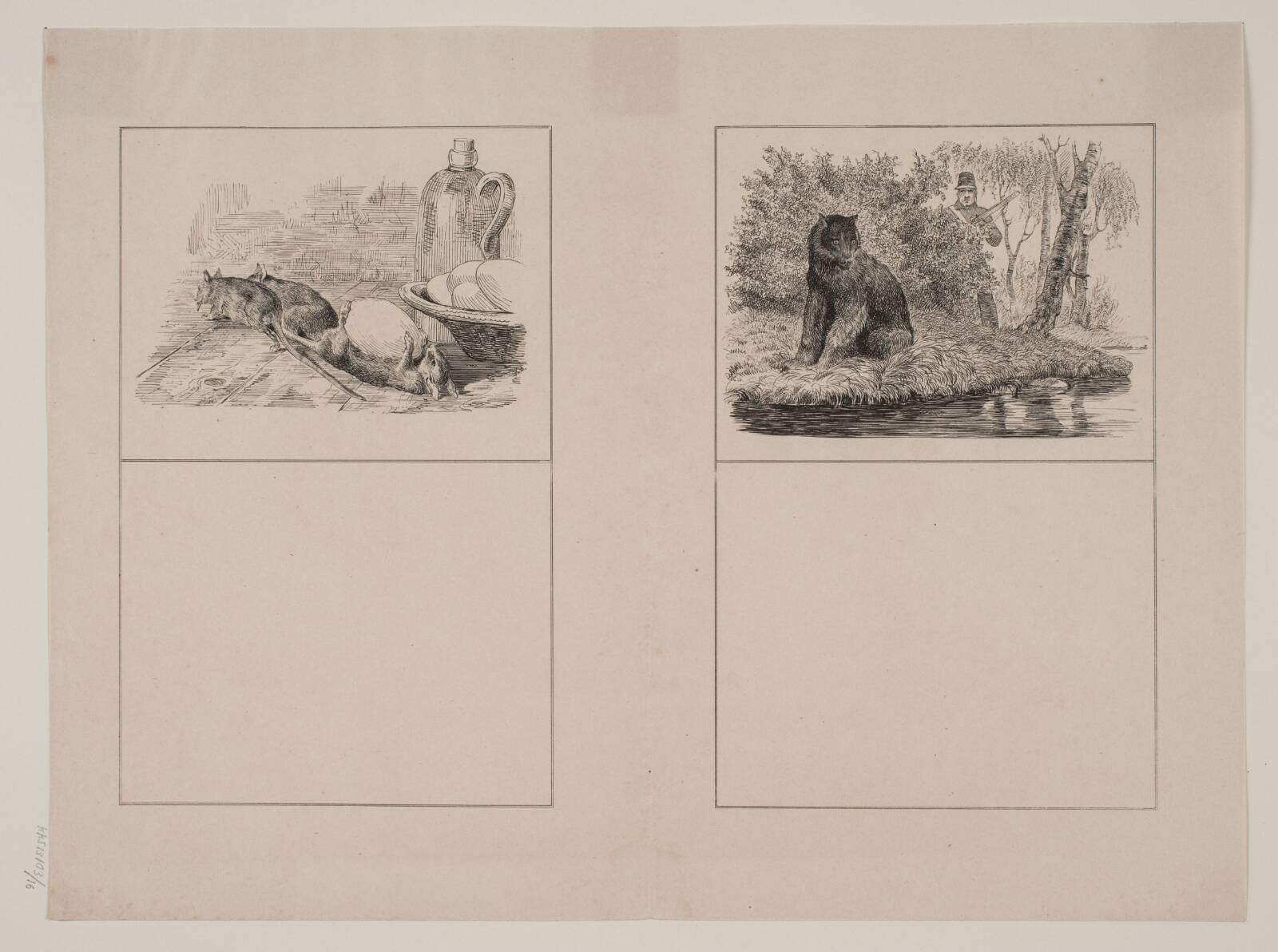 Rotterne; Bjørnen, Adolph Kittendorff, 1845