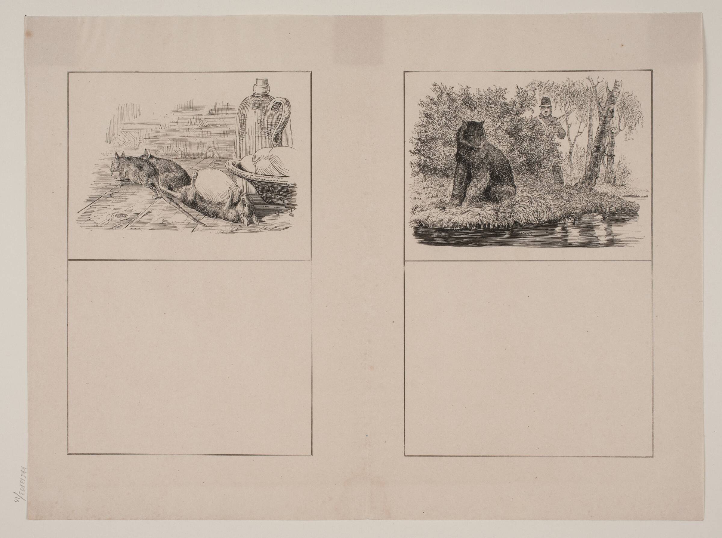 Rotterne; Bjørnen, Adolph Kittendorff, 1845