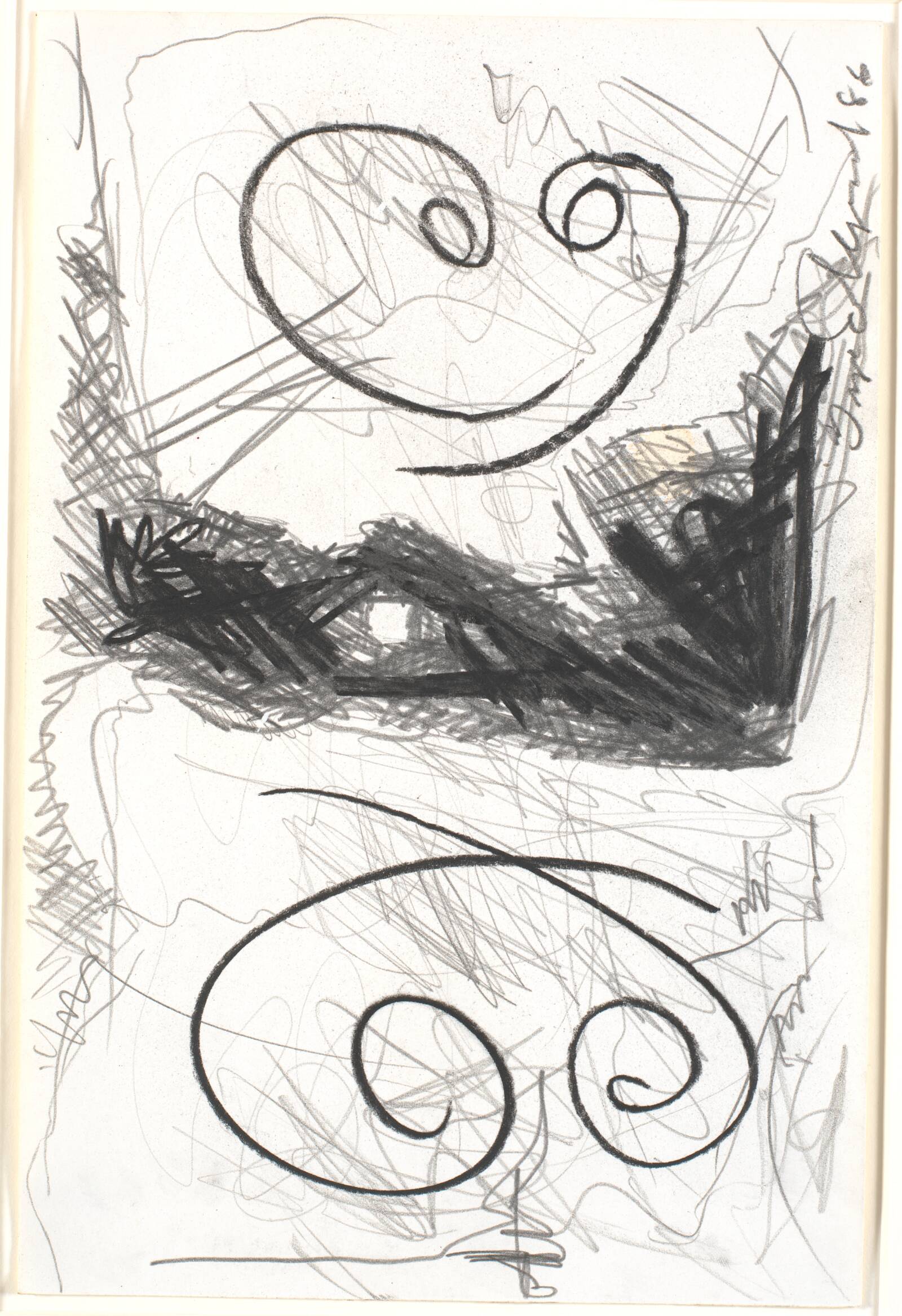 Tegning, Inge Ellegaard, 1986
