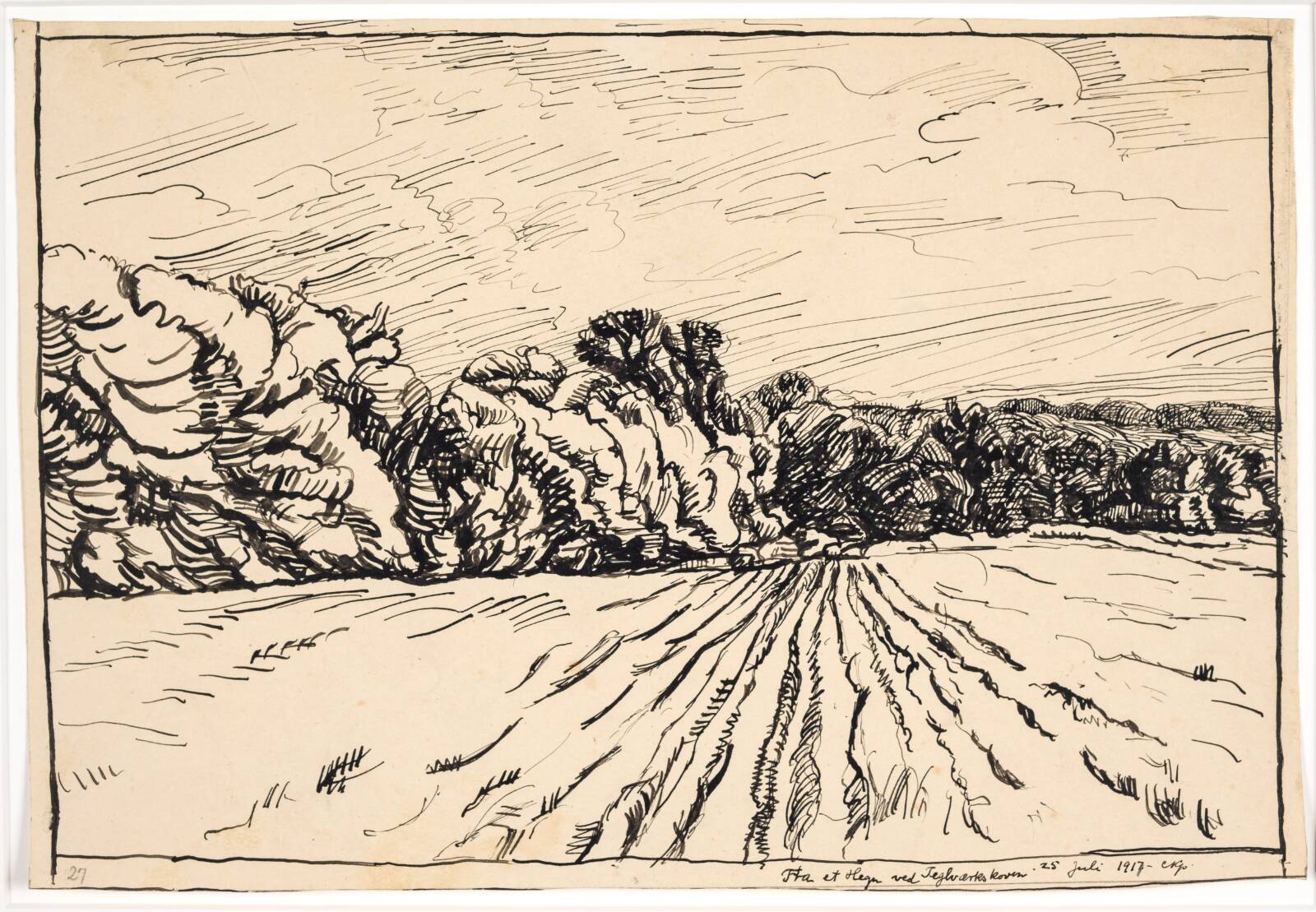 Fynsk landskab, Christian Kongstad Petersen, 1917