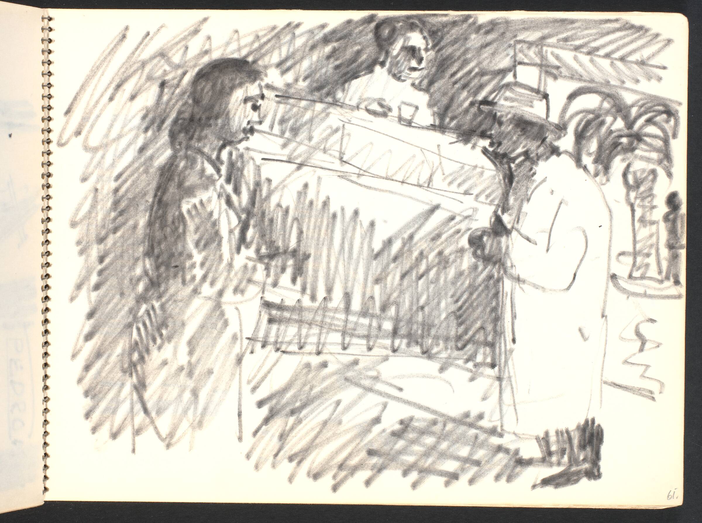 Værtshusscene, Gottfred Eickhoff, 1952