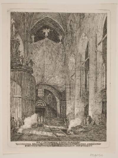Det indre af St. Catharina Kirken i Hamburg
