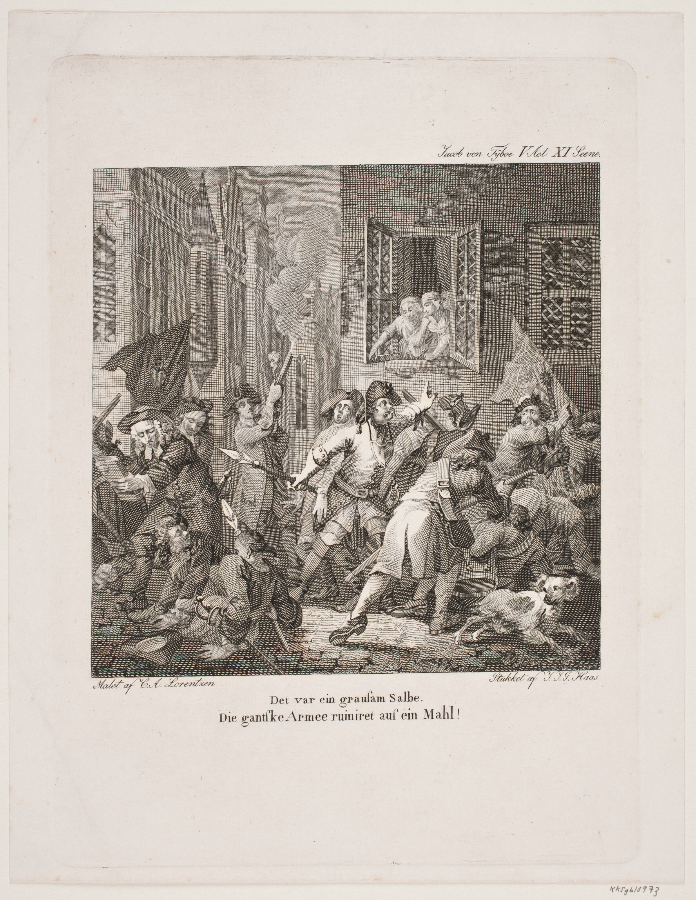 Illustration til Holbergs Komedier, Georg Haas, 1813-1817