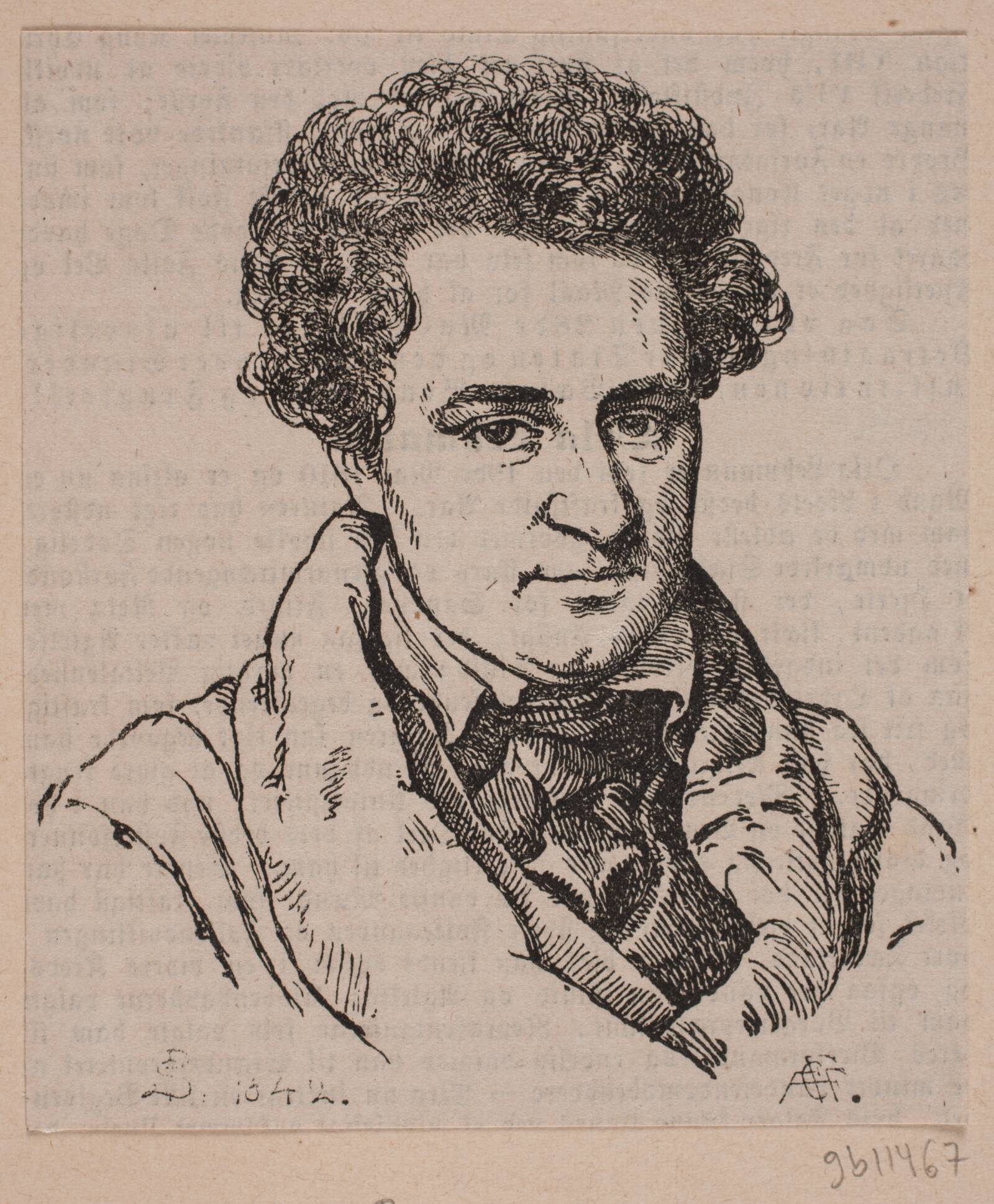 Orla Lehmann, Andreas Flinch, 1842