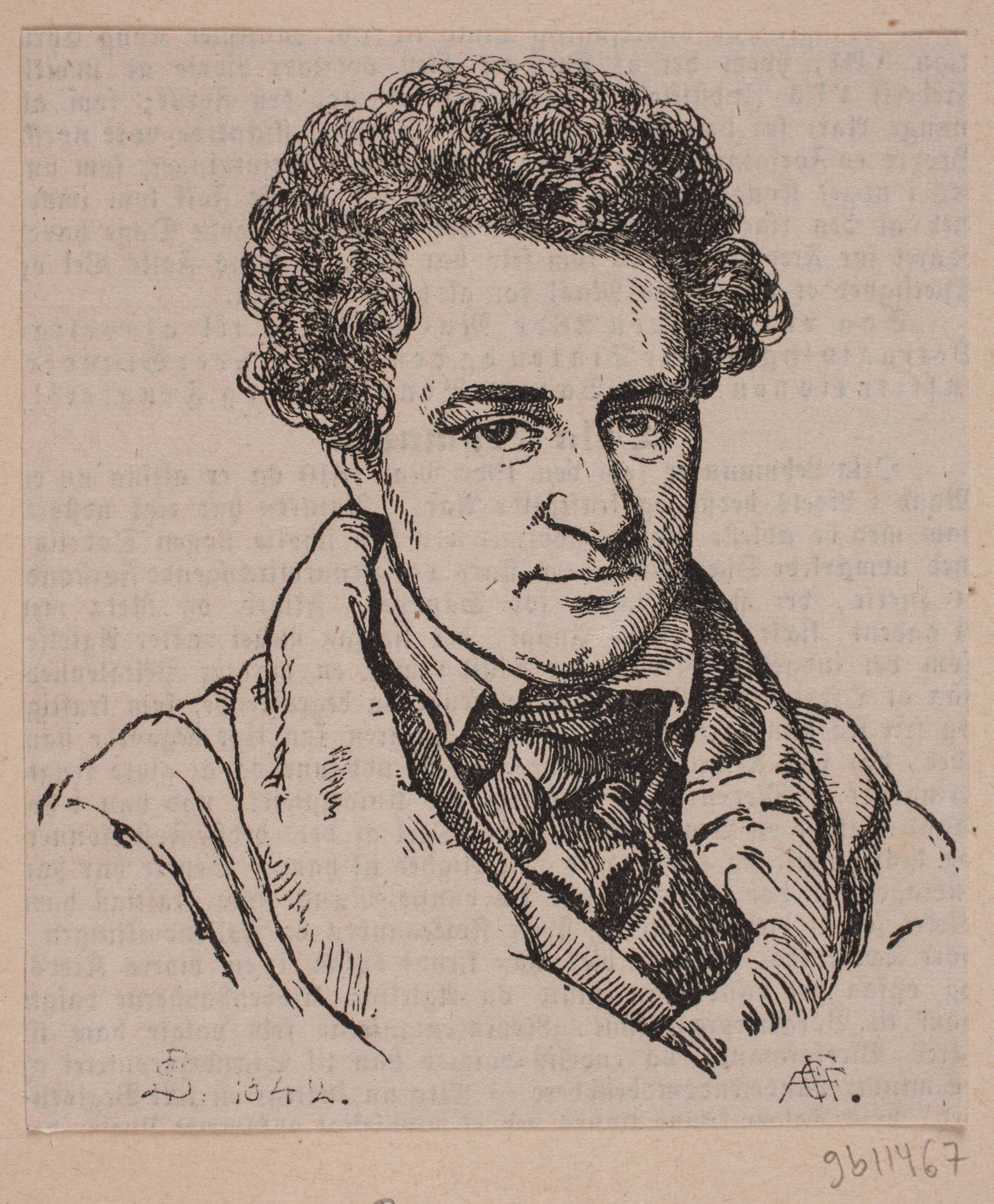 Orla Lehmann, Andreas Flinch, 1842