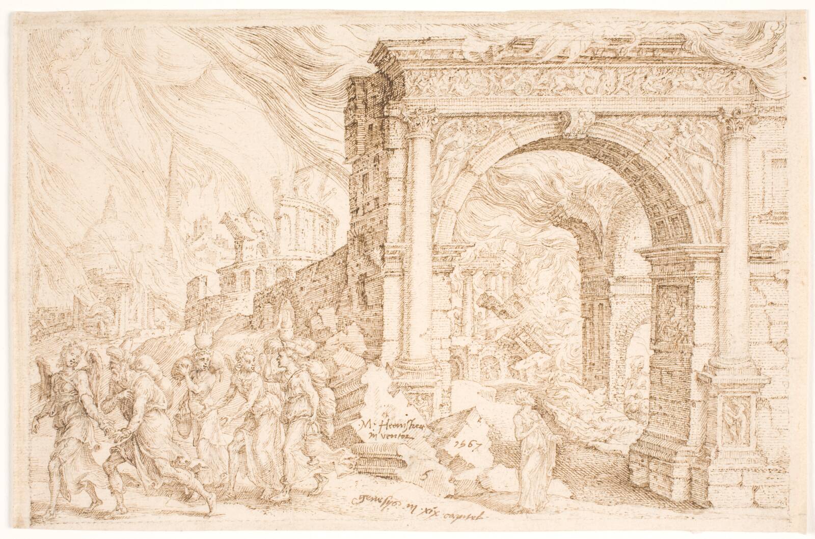 Sodoma's ødelæggelse, Maarten van Heemskerck, 1567