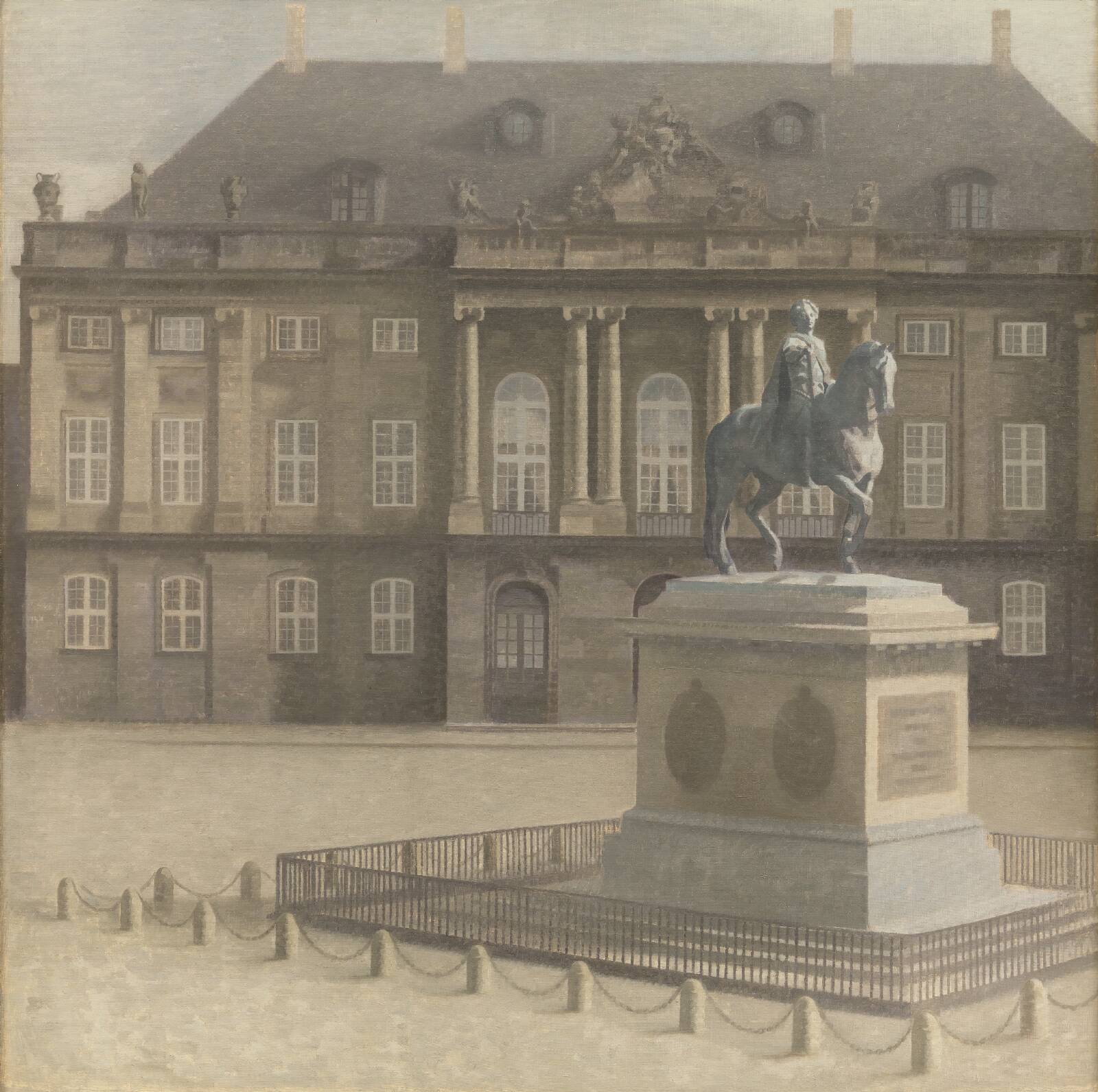 Amalienborg Plads, Vilhelm Hammershøi, 1896