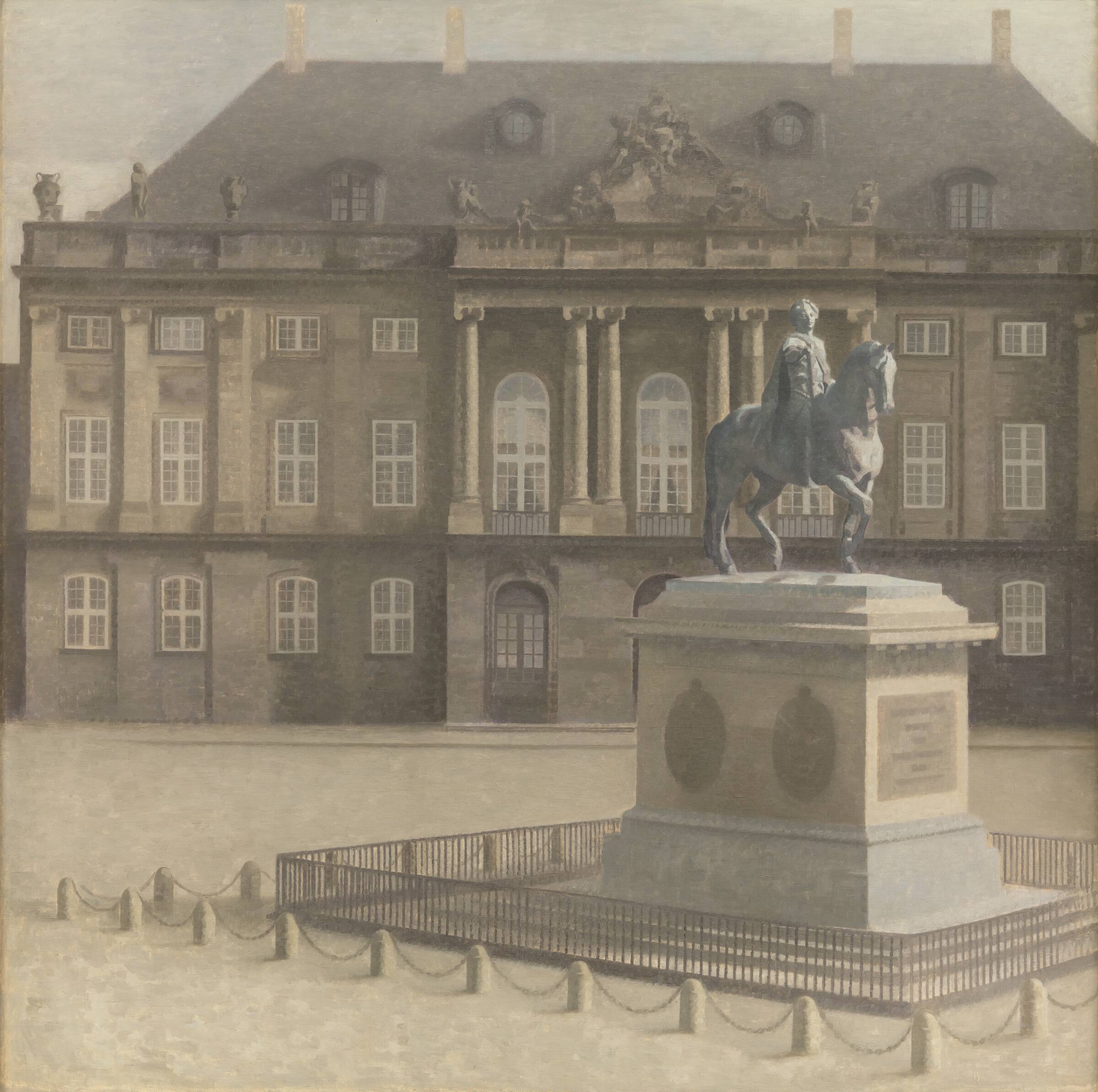 Amalienborg Plads, Vilhelm Hammershøi, 1896