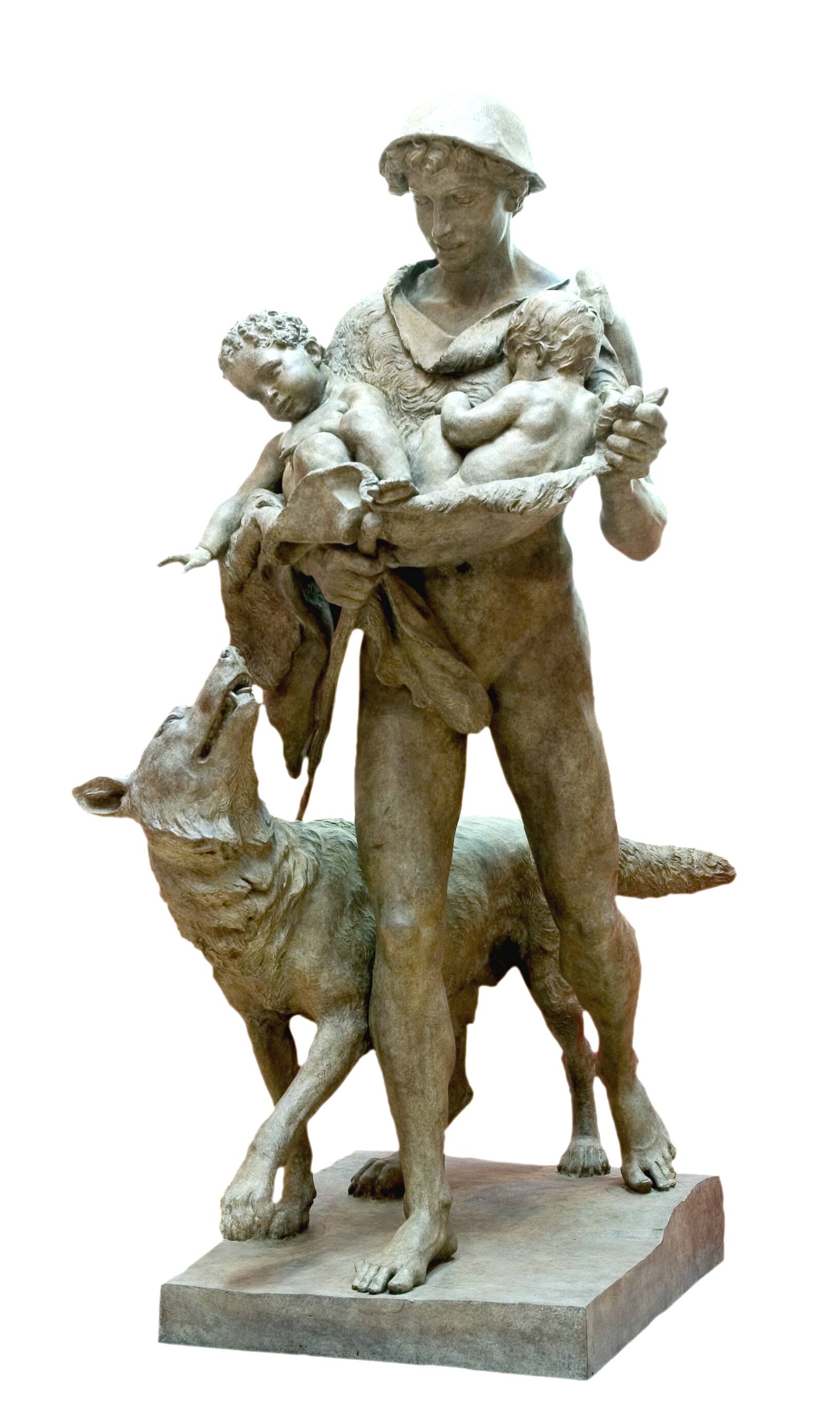 Hyrden Faustulus med Romulus og Remus, Th. Stein, 1896